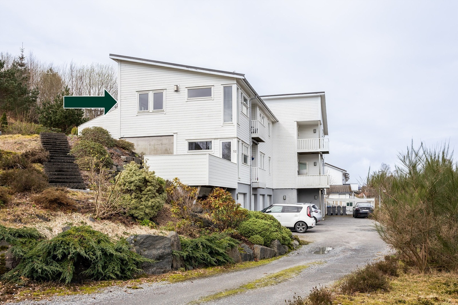 Leiligheten ligger i øverste etasje. Galleribilde