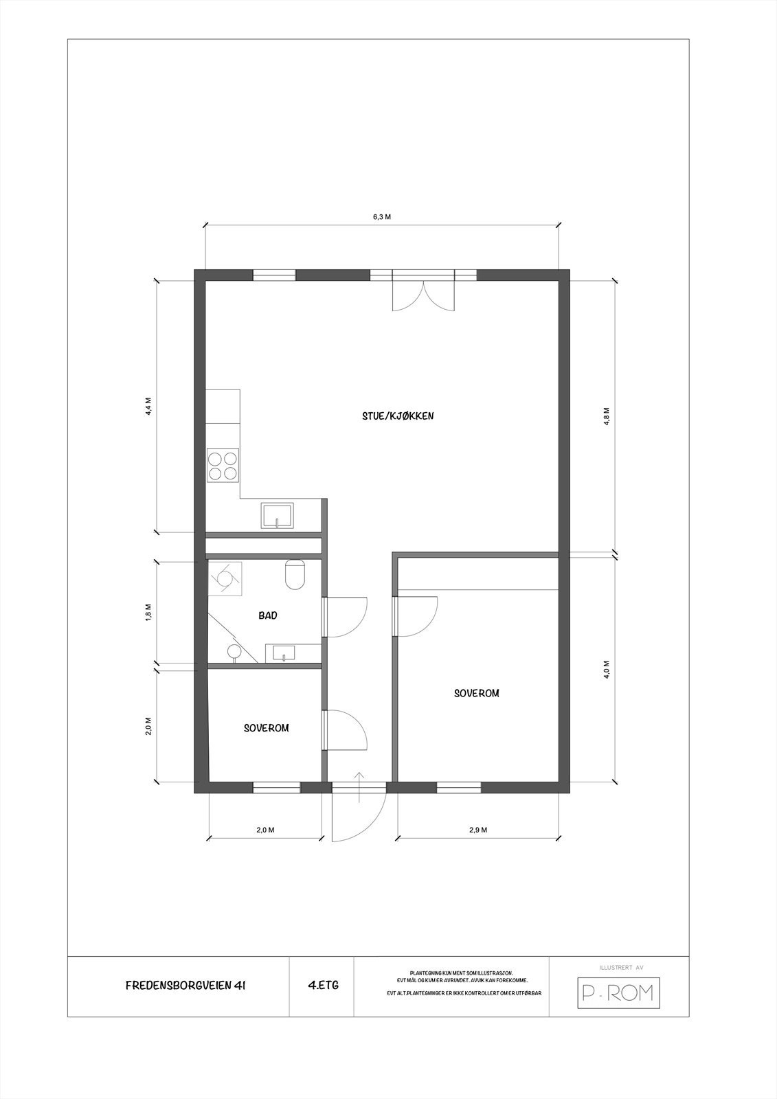 Plantegning. Galleribilde