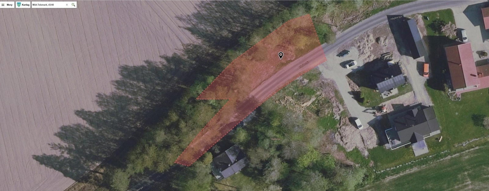 Illustrasjon hentet fra kommunekart.no Galleribilde