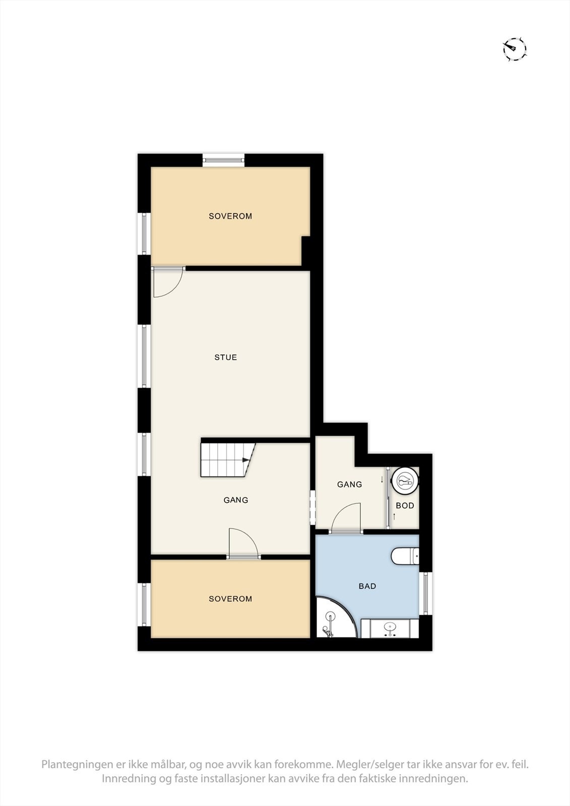 Plantegning 2. etasje Galleribilde