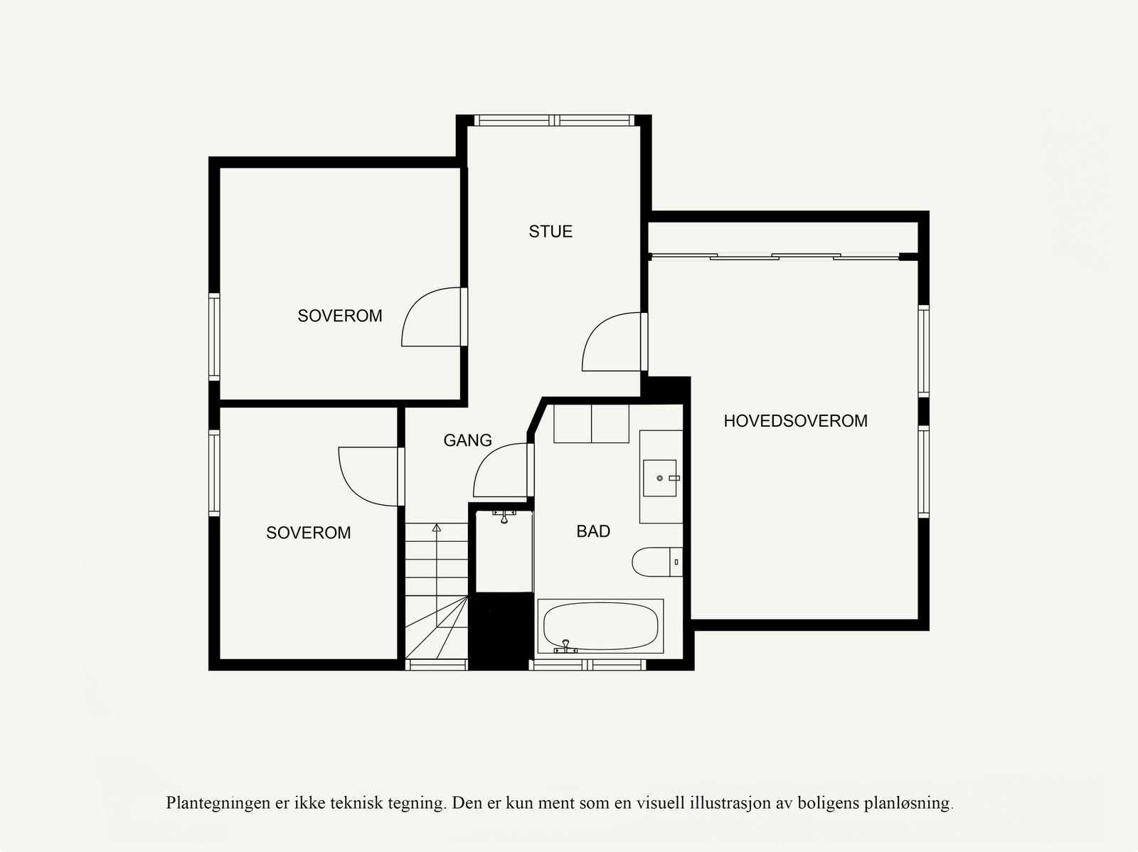 Plantegning 2.etasje. Galleribilde