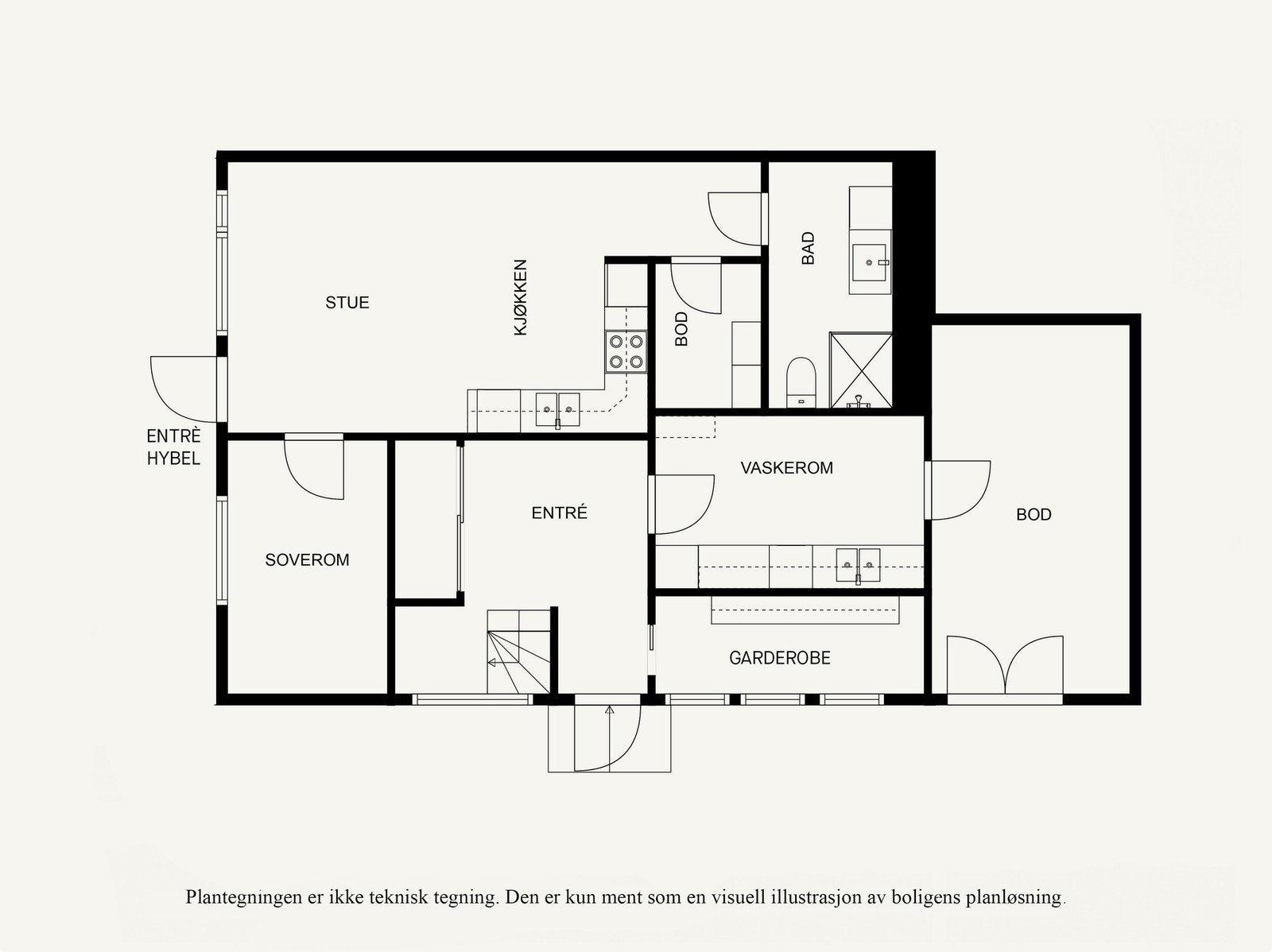 Plantegning U.etasje. Galleribilde