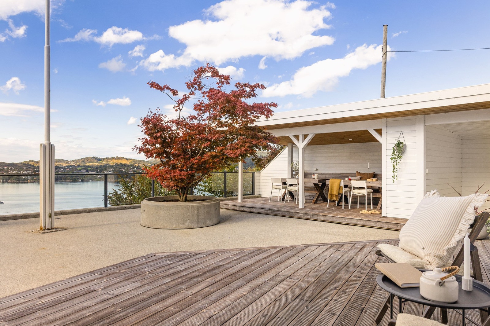 På sommerhalvåret kan solen nytes fra rundt klokken 09:00-23:00. Galleribilde