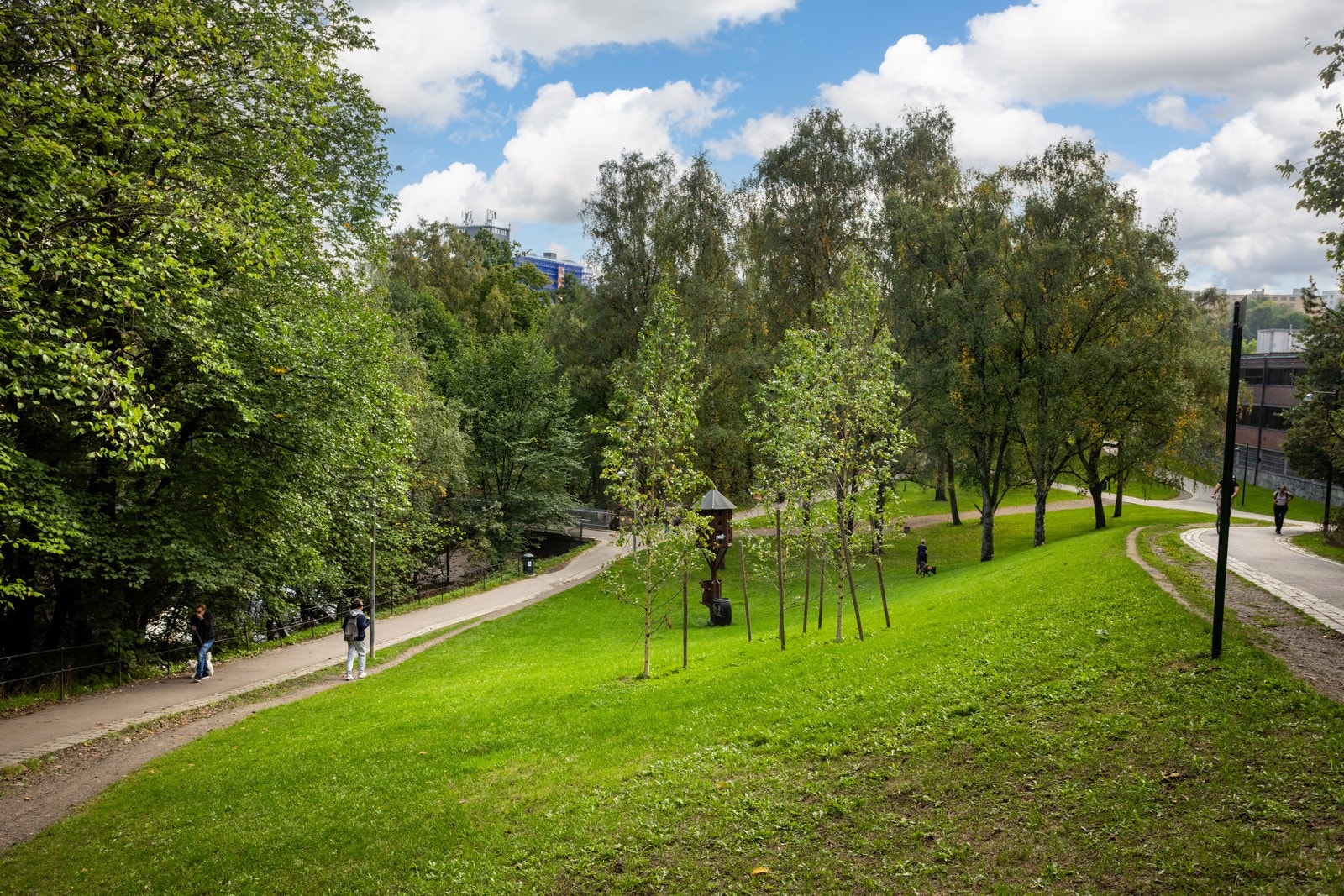 Nydelige turveier langs Akerselva som ligger rett nedenfor sameiet. Galleribilde