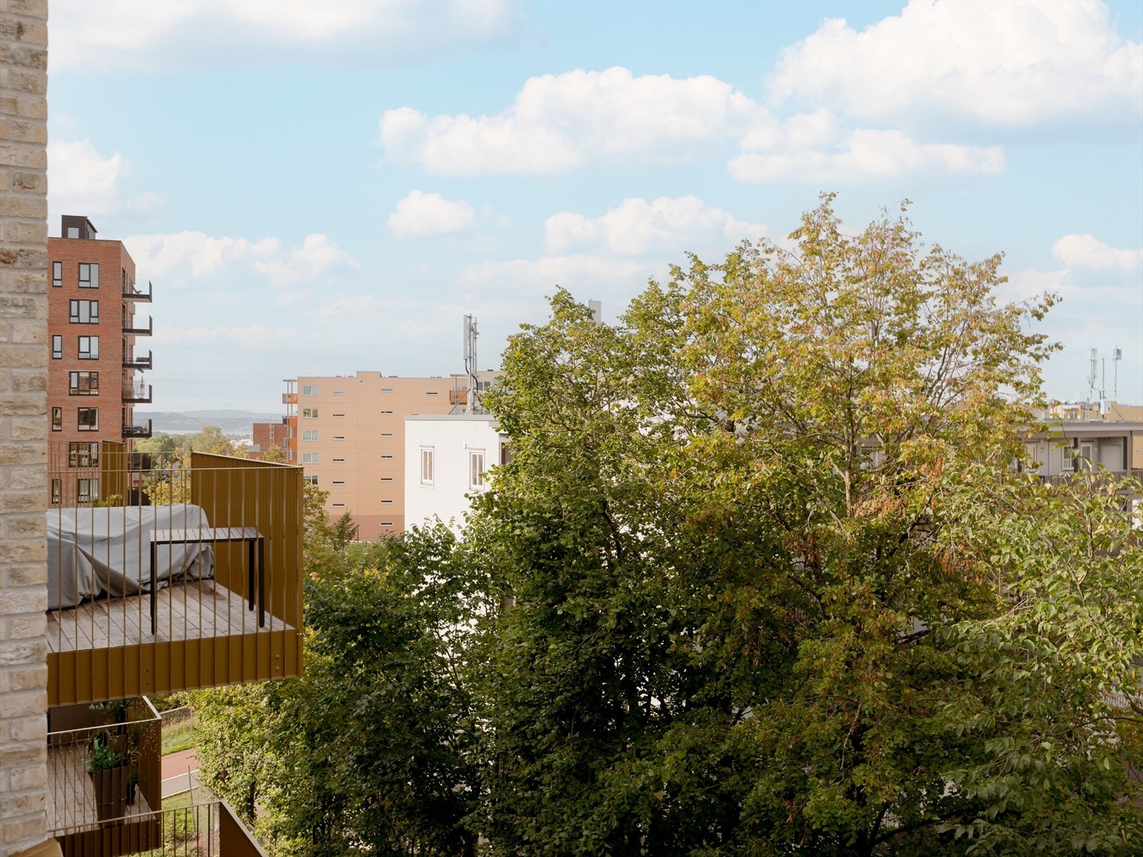 Nydelig og frodig utsikt helt ned til Oslofjorden. Galleribilde