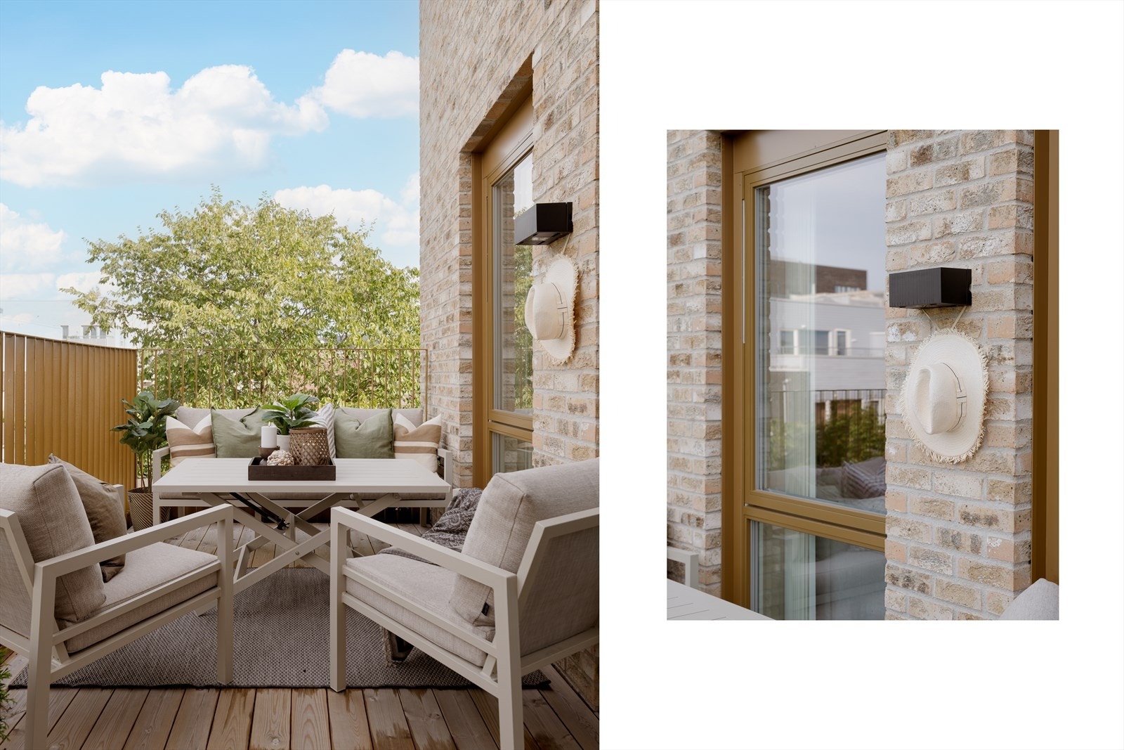 Den nordvestvendte terrassen er på hele 11 m², og har meget god plass til utemøblement, beplantning og grill. Galleribilde