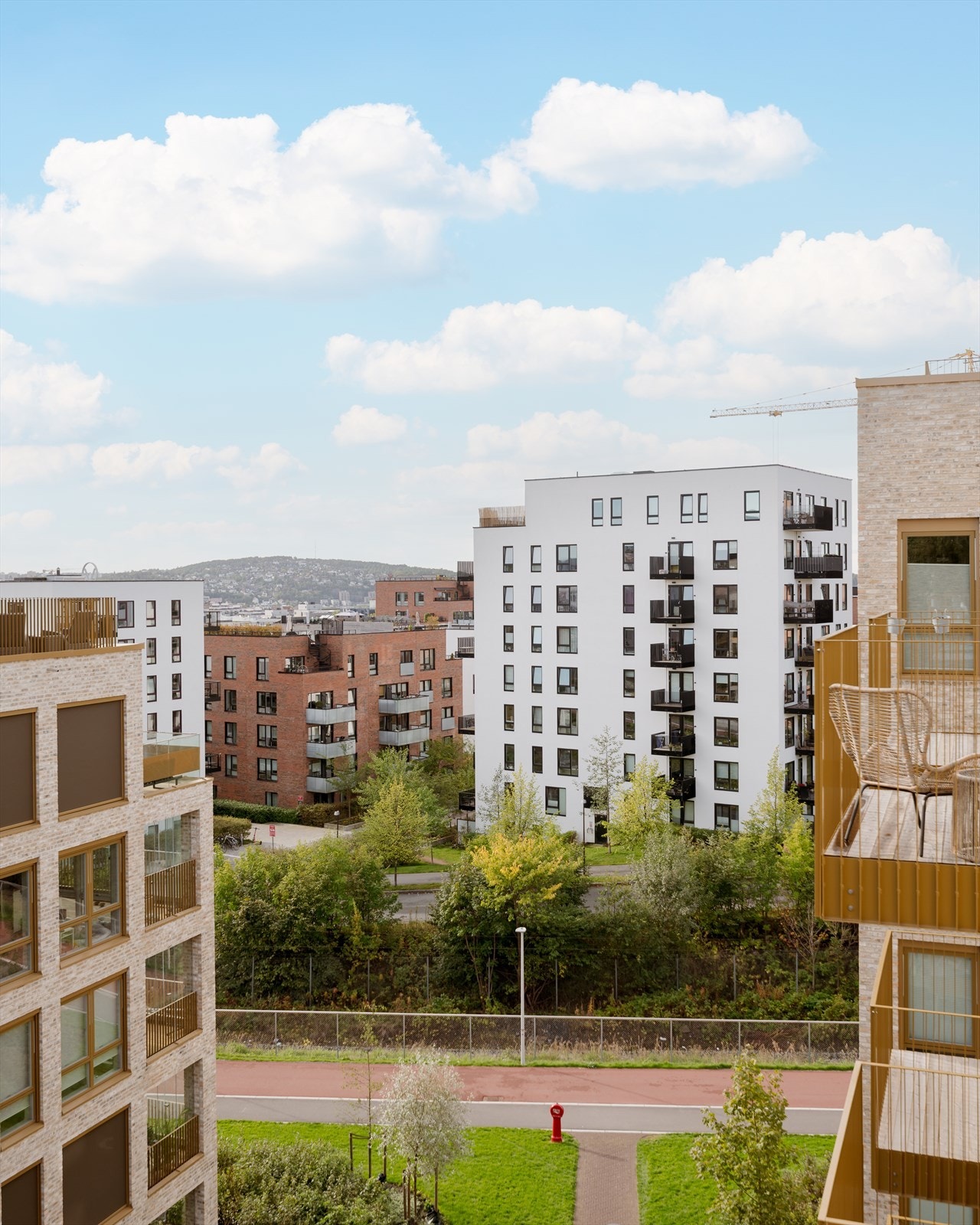 Vakker og frodig utsikt fra balkongen. Galleribilde