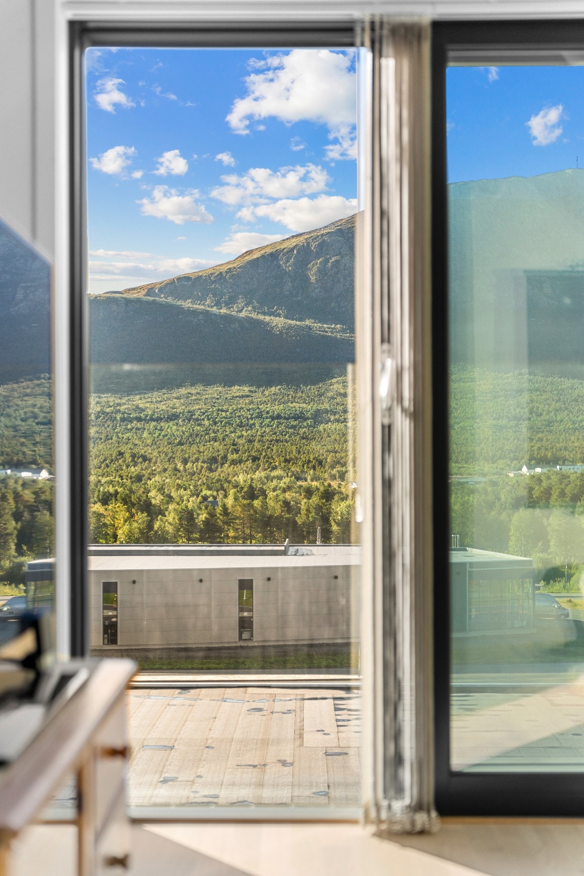 Utgang til balkongen fra stuen. Galleribilde