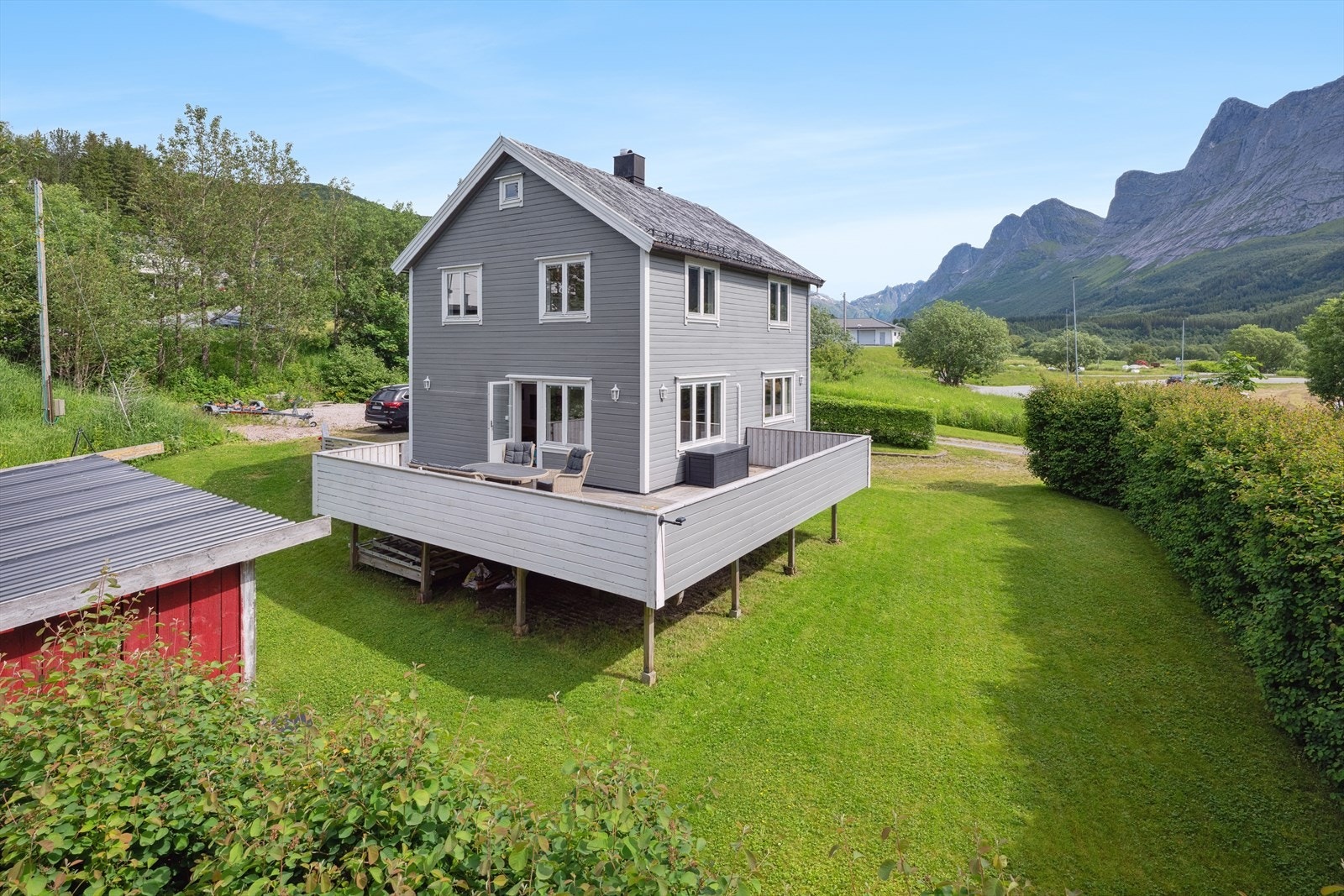 Pent opparbeidet uteområde Galleribilde