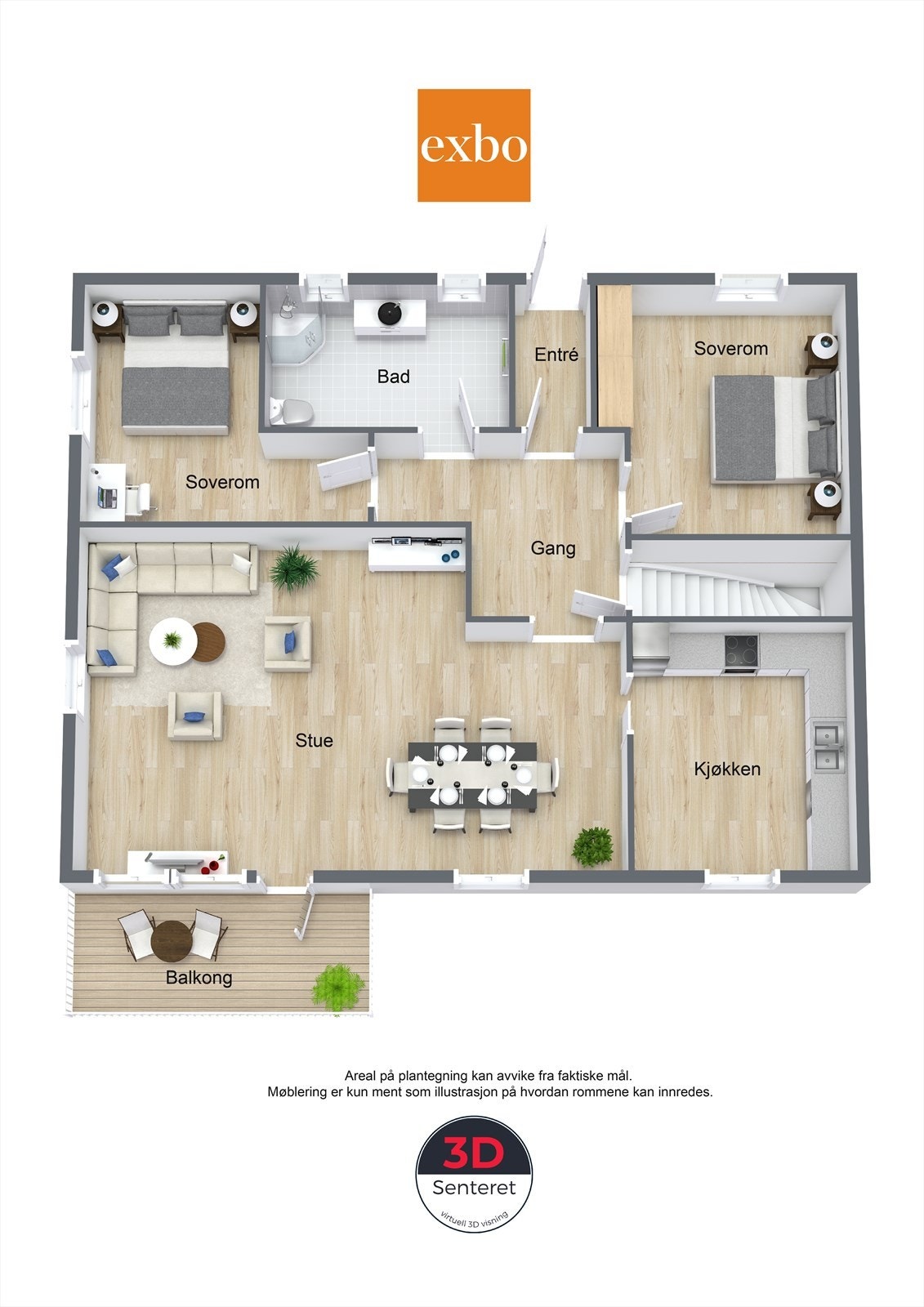 Plantegning 1. etasje Galleribilde