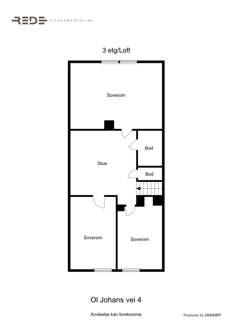 Planløsning 3. etasje. Galleribilde