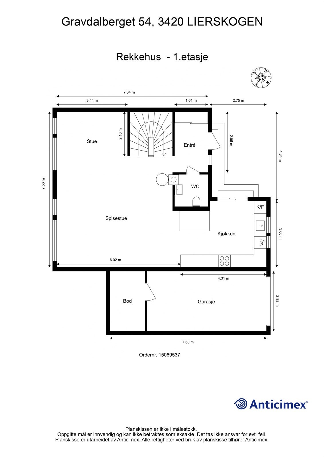 Plantegning - 1.etasje Galleribilde