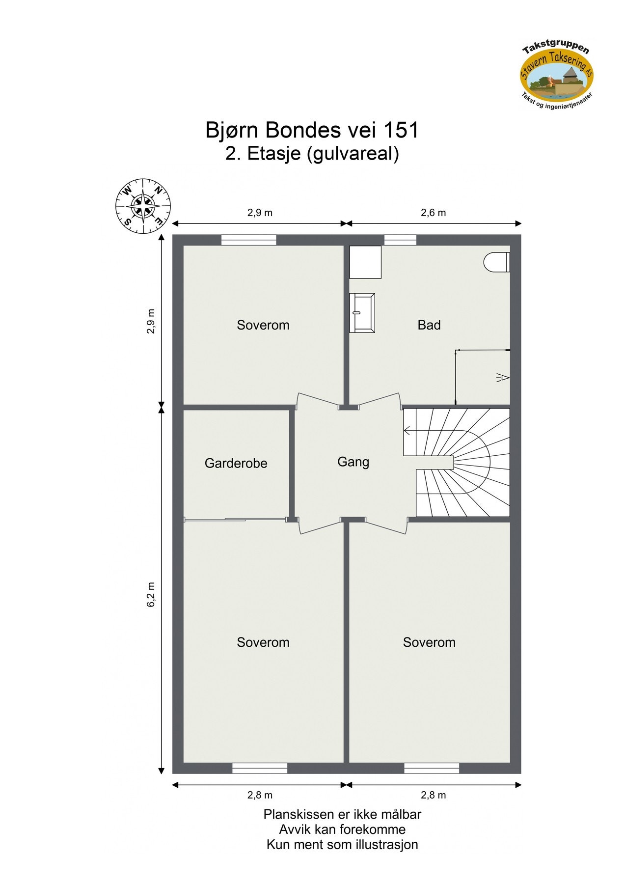 Plantegning 2.etasje Galleribilde