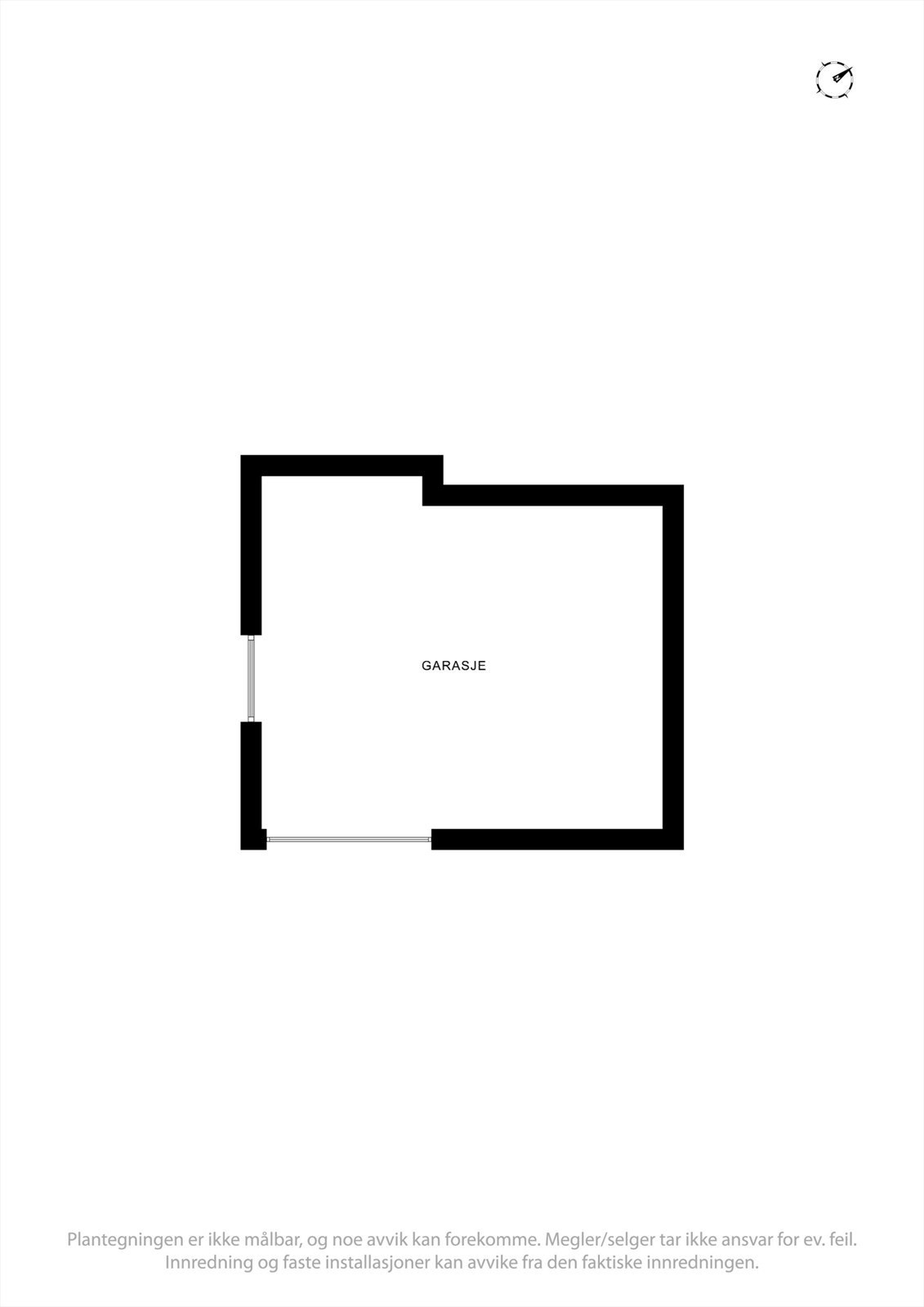 Plantegning garasje Galleribilde