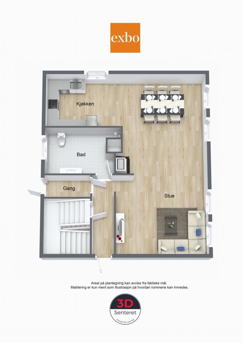 Plantegning 1.etasje Galleribilde