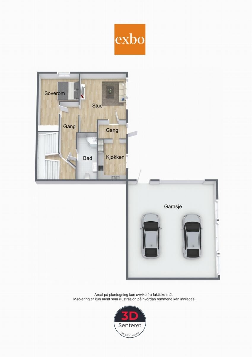 Plantegning underetasje Galleribilde