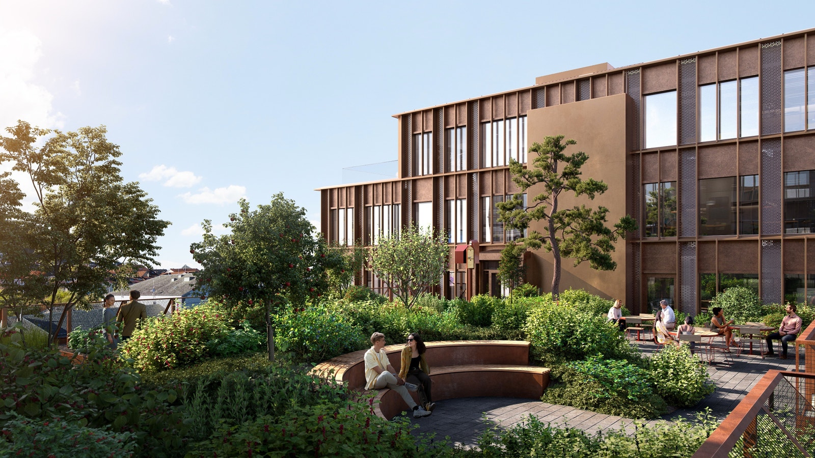 Eksepsjonelt Mattak i mellom "tårnene" på bygget. Åpent for alle! Galleribilde