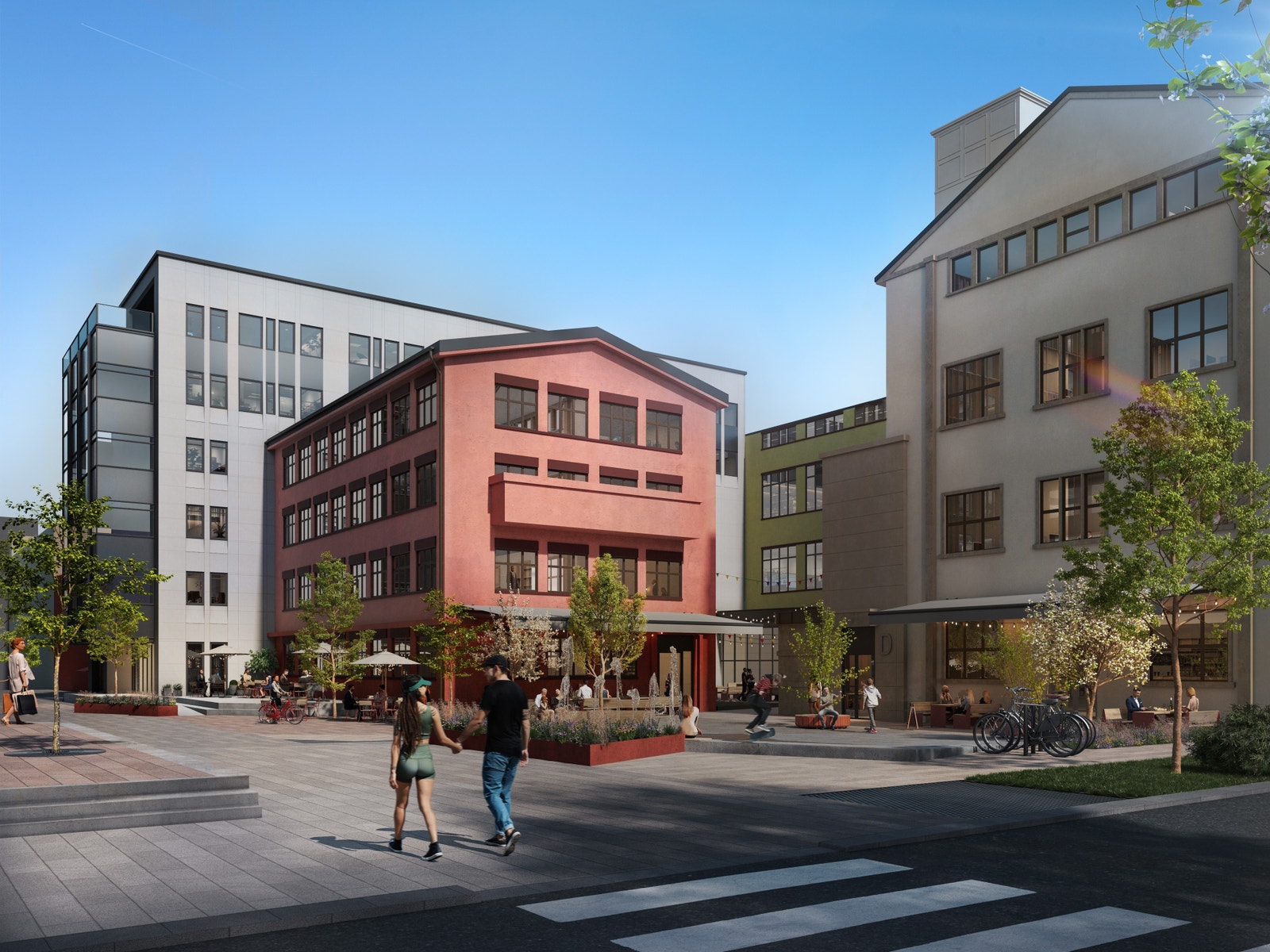 Fremtidig torg med restauranter og kulturtilbud Galleribilde