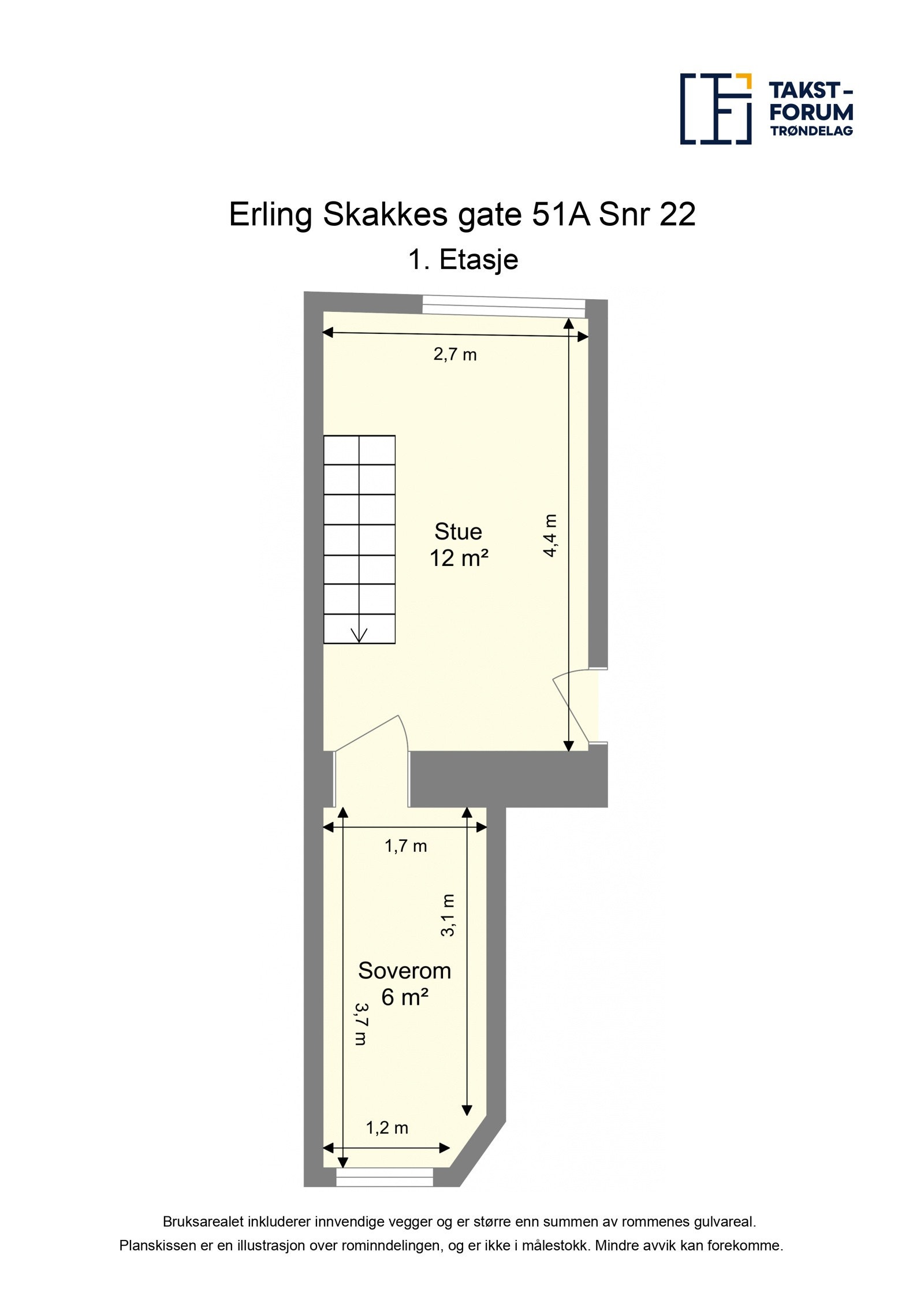 Planskisse 1. etasje Galleribilde