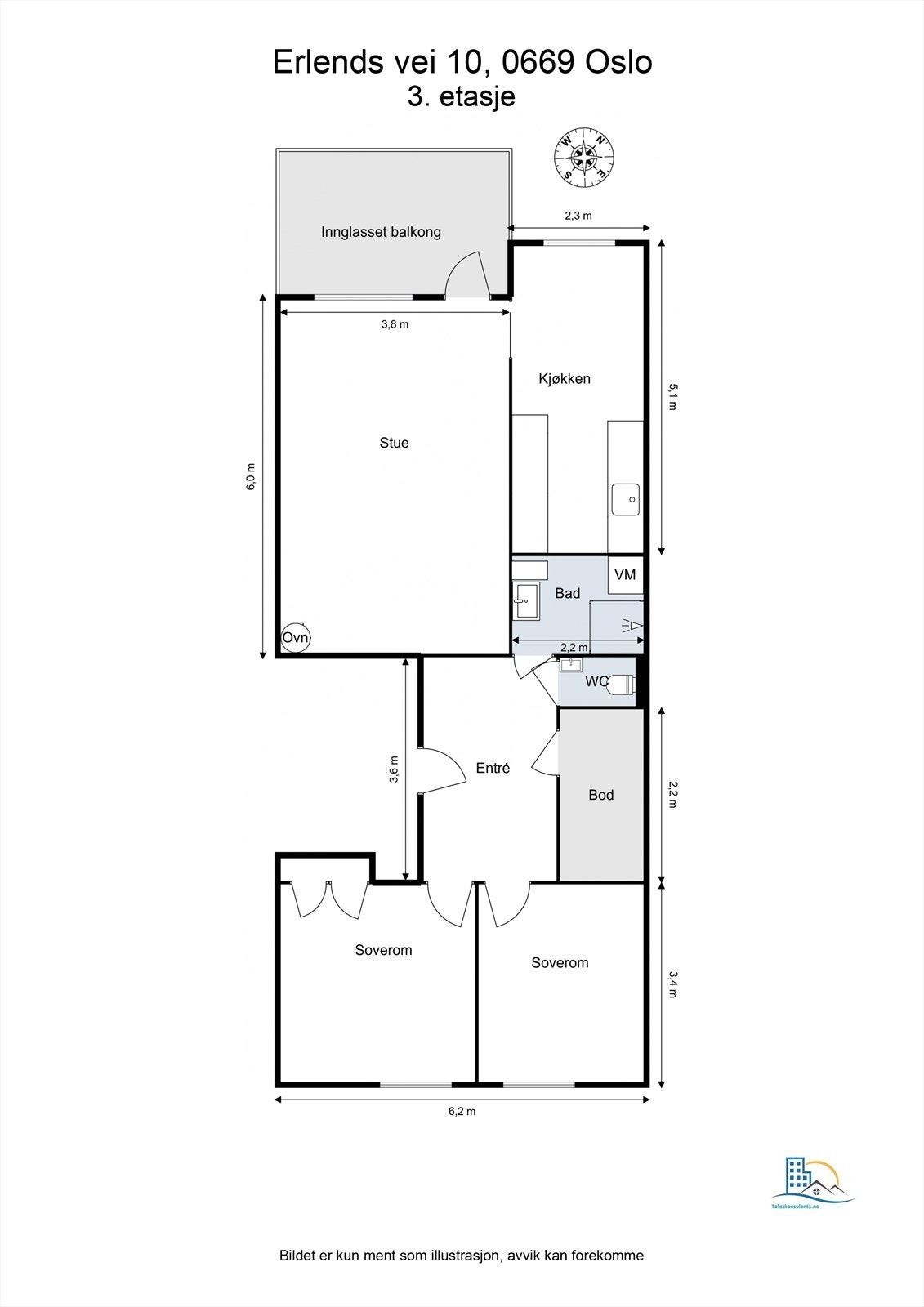 Plantegningen av boligen. Galleribilde