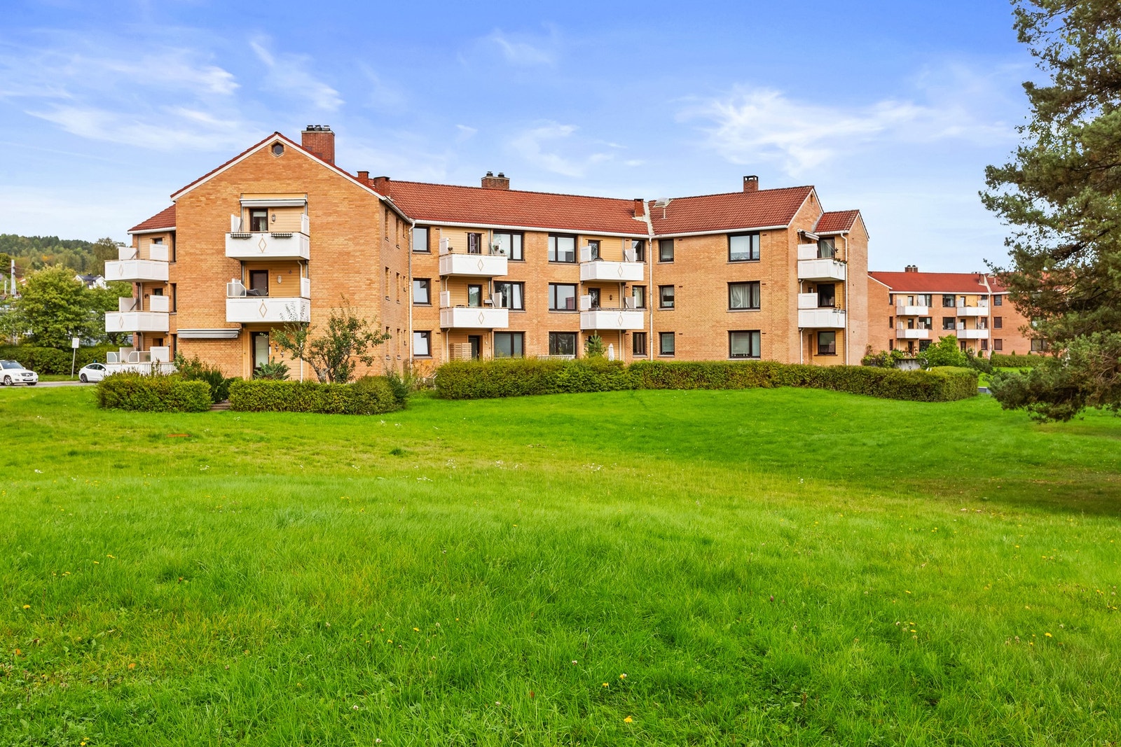 Området rundt boligen er en drøm for barna og de firbeinte Galleribilde