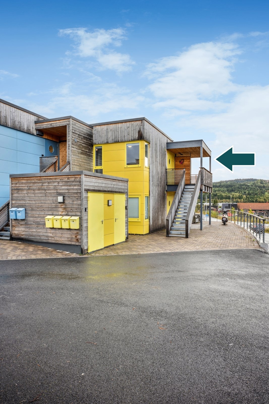 Øverste etasje og enden av rekka Galleribilde