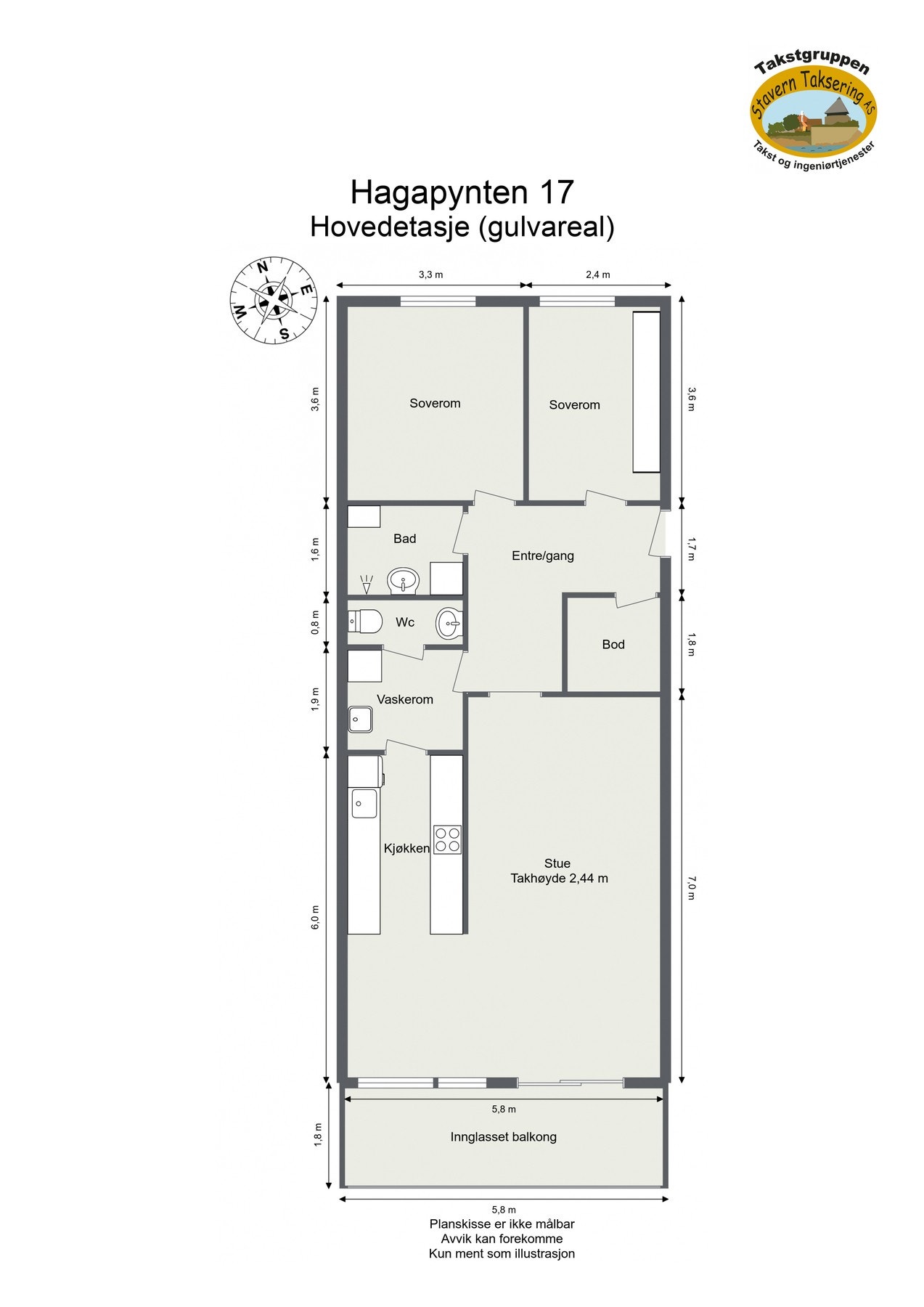 Planskisse Galleribilde
