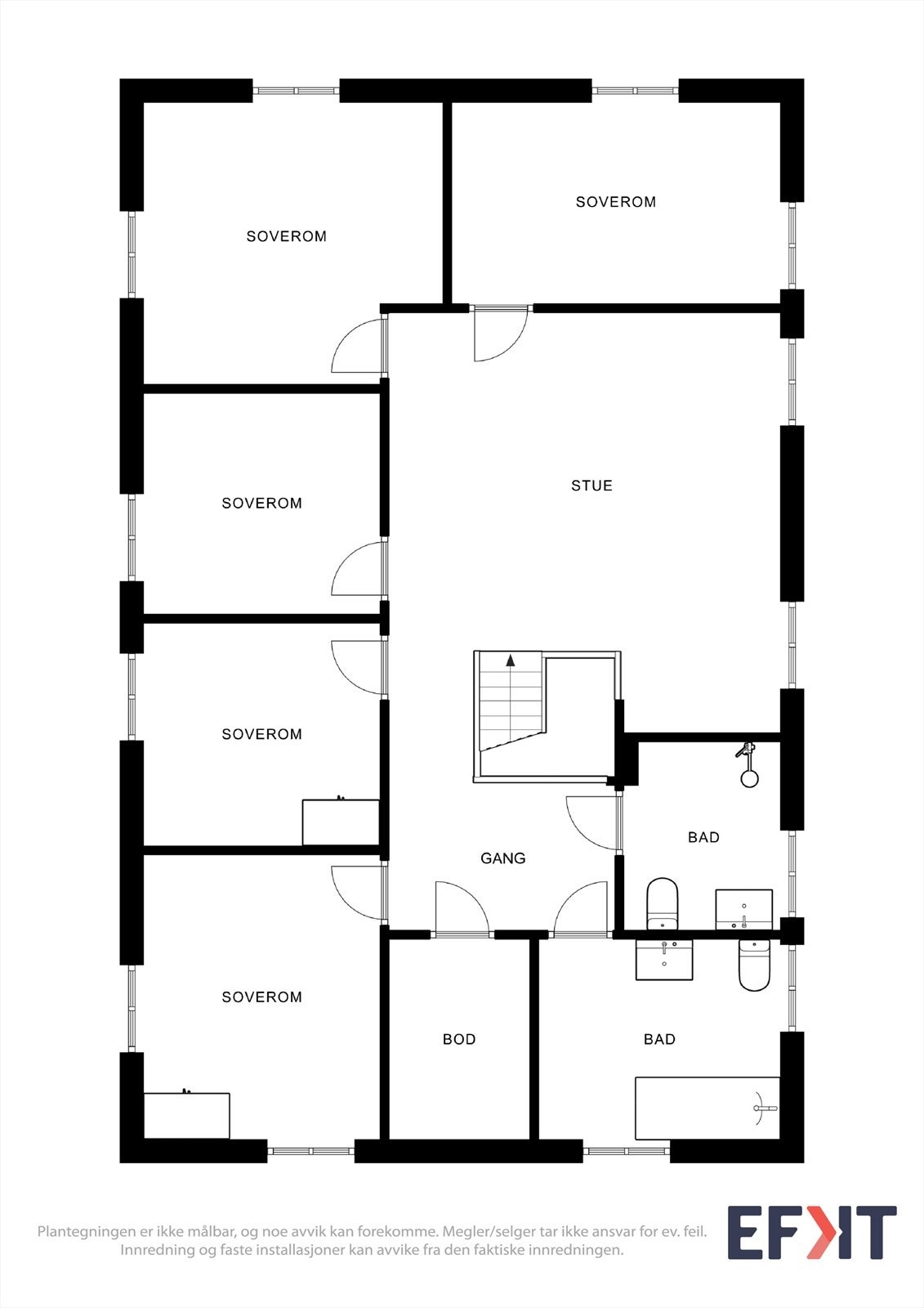 Plantegning 2.etg. Galleribilde
