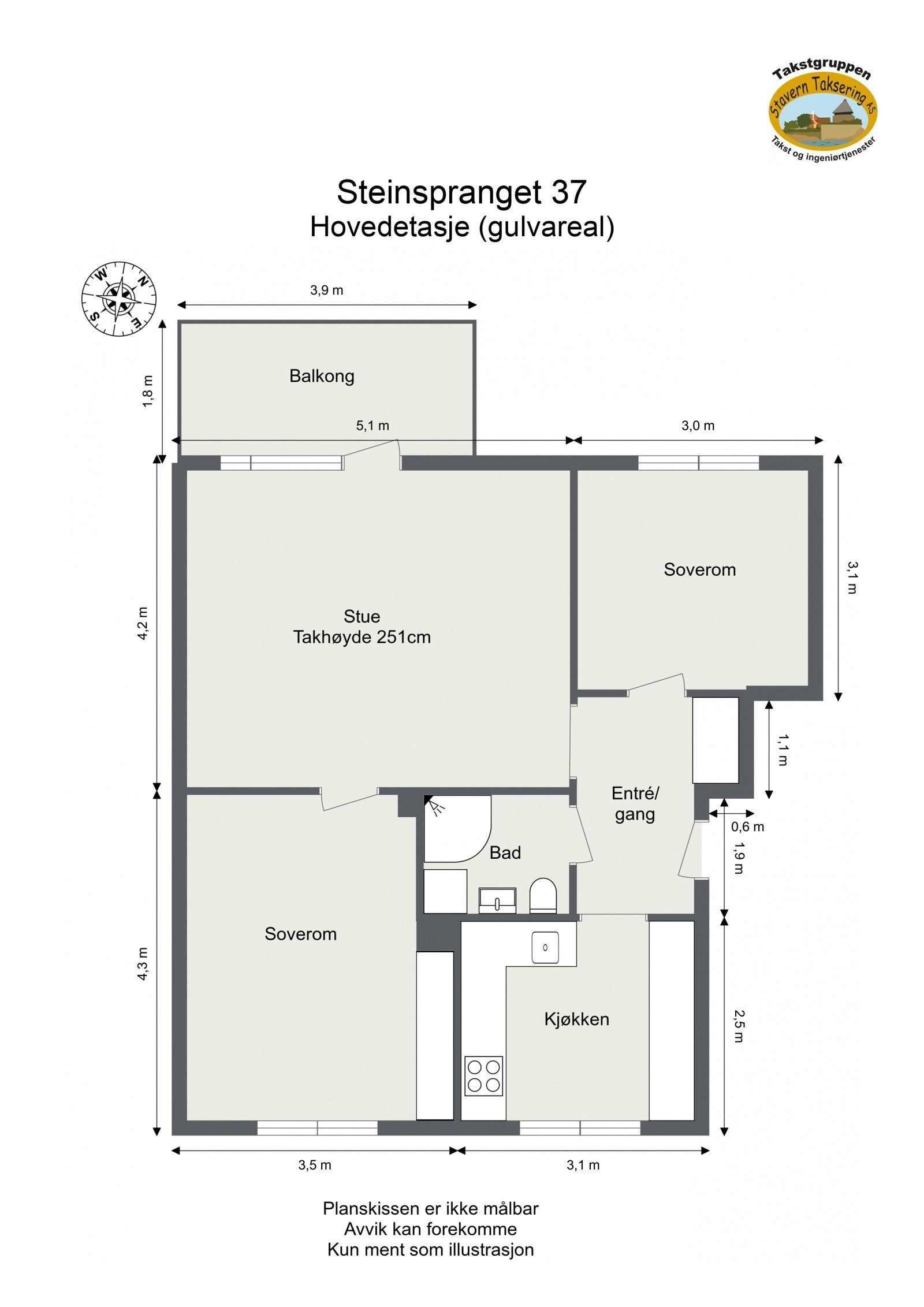 Plantegning Galleribilde