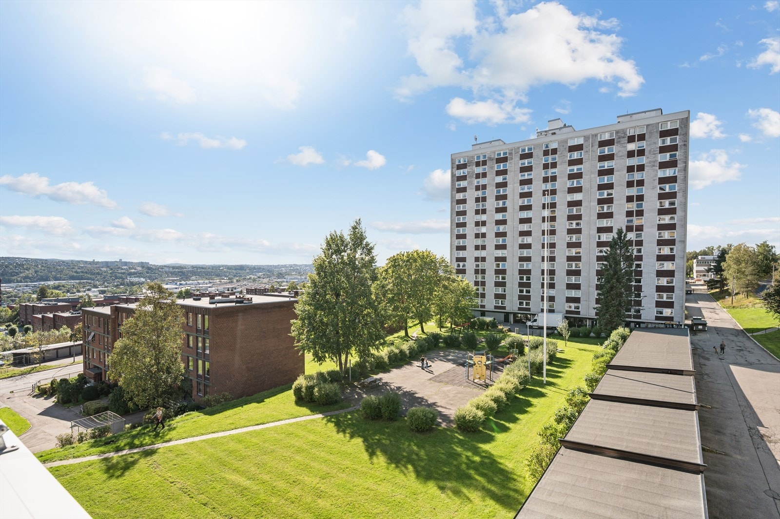 Utsikt fra balkong. Galleribilde