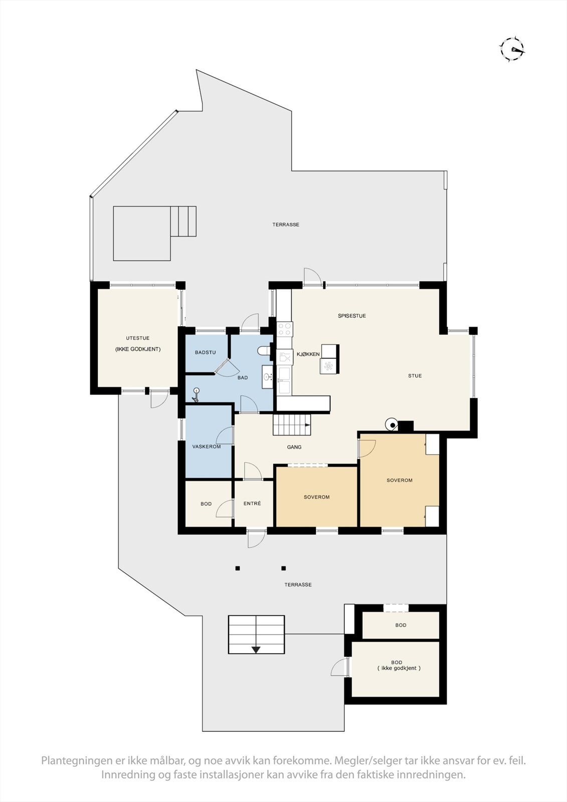 Plantegning 1.etg Galleribilde