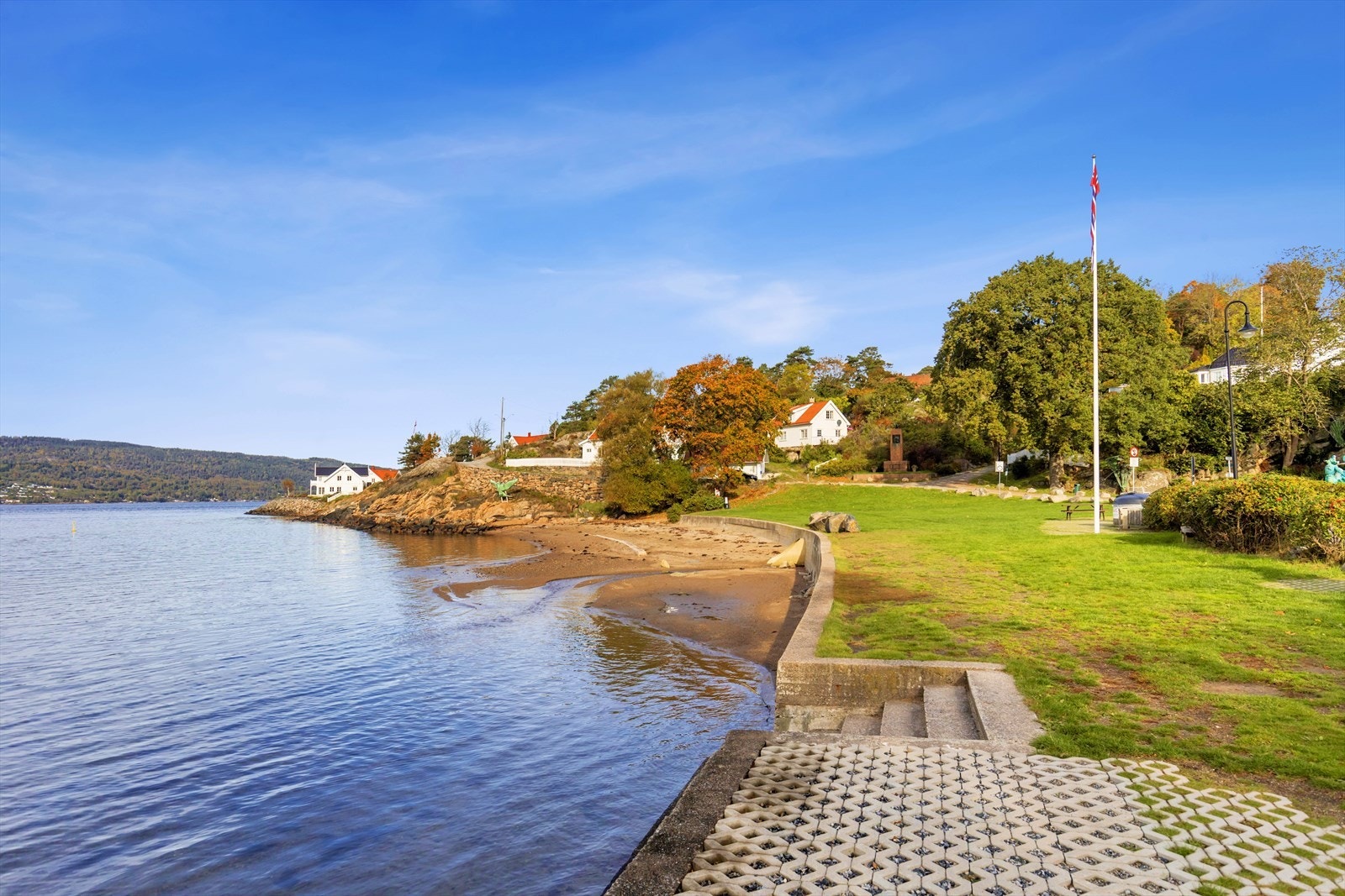 Herlig strandlinje Galleribilde