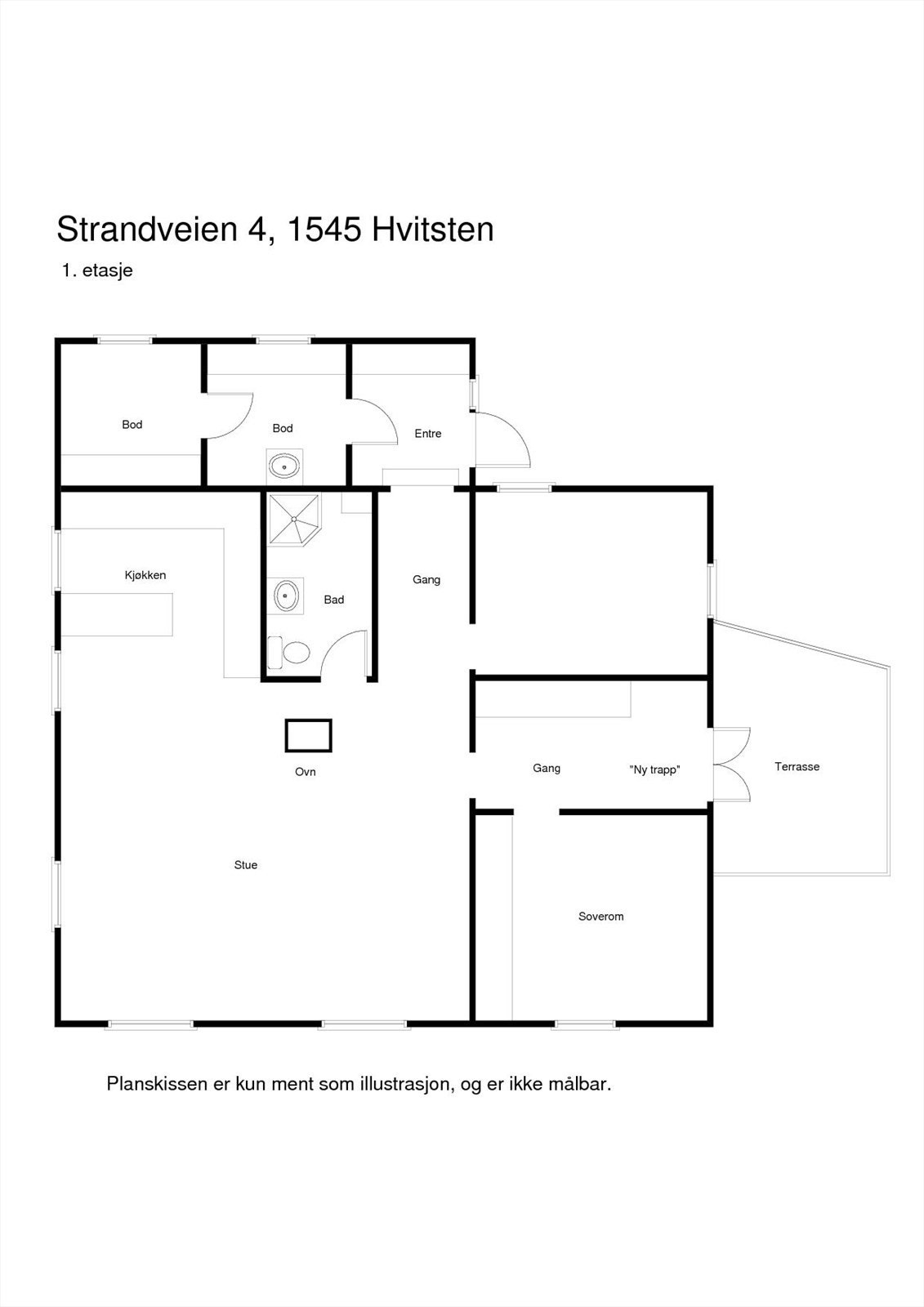 Planløsning - 1. etasje Galleribilde