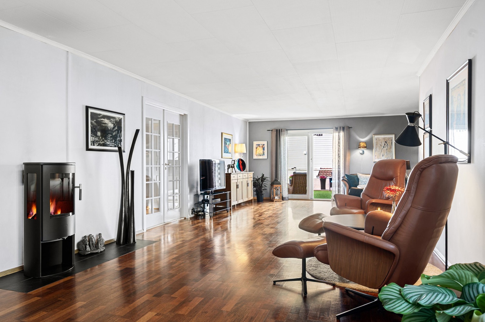 Her bor man sentrumsnært i rolige omgivelser. Galleribilde