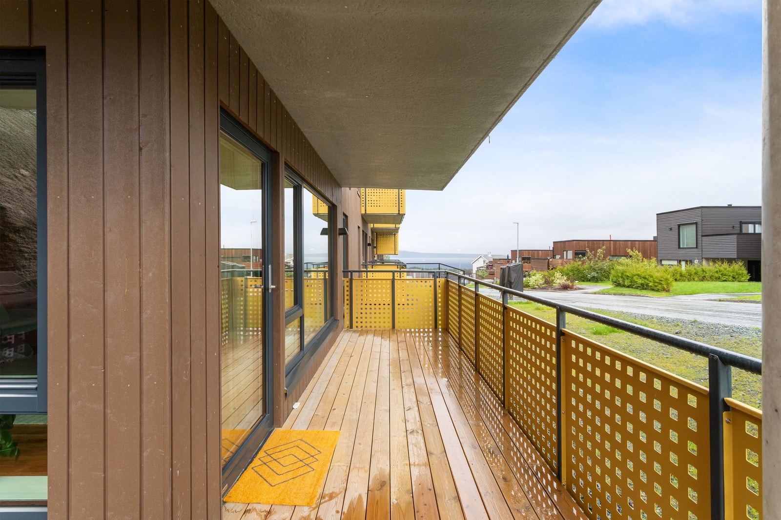 Stor hjørnebalkong på hele 17 kvm. Galleribilde