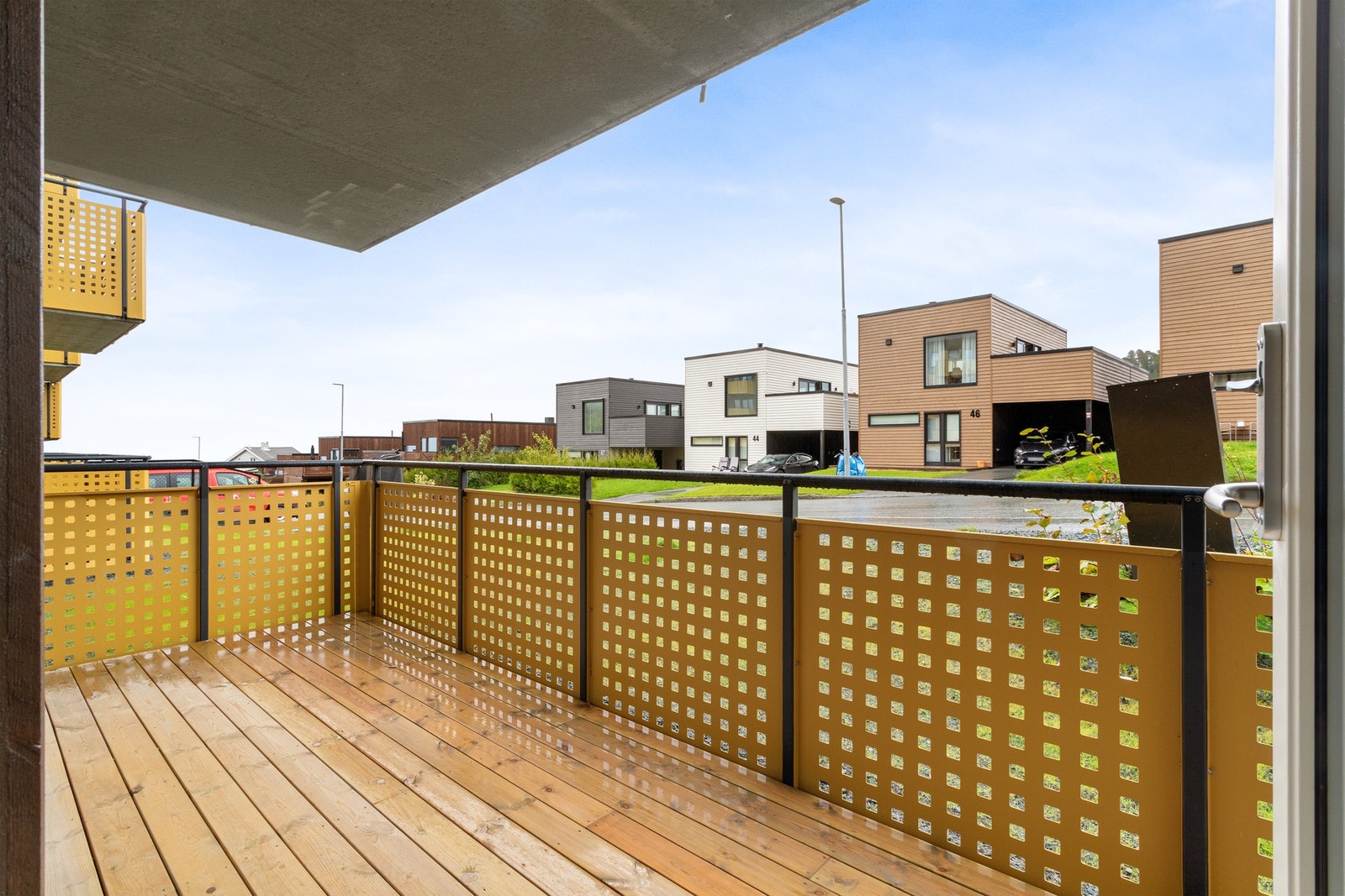 Stor hjørnebalkong på hele 17 kvm. Galleribilde