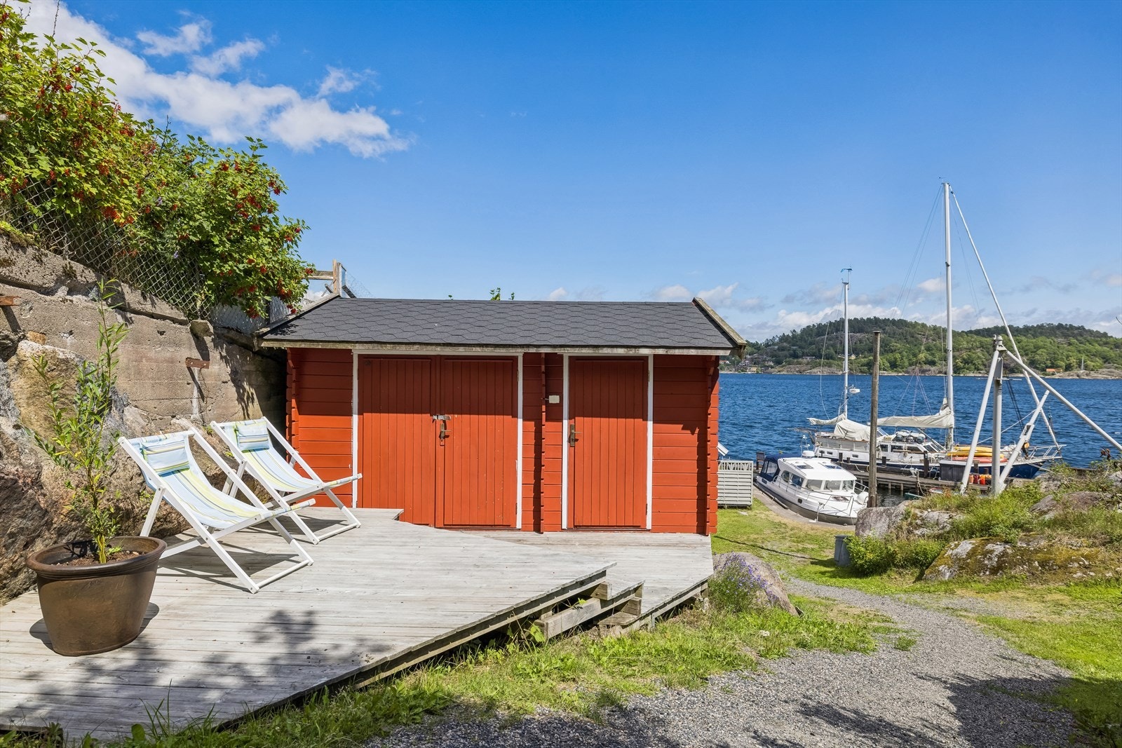Dykkerhuset /bod med platting i flere nivåer Galleribilde