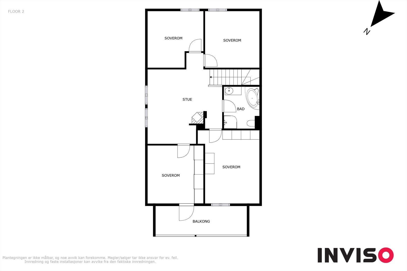 Plantegning - 2. etasje - loftsetasjen Galleribilde