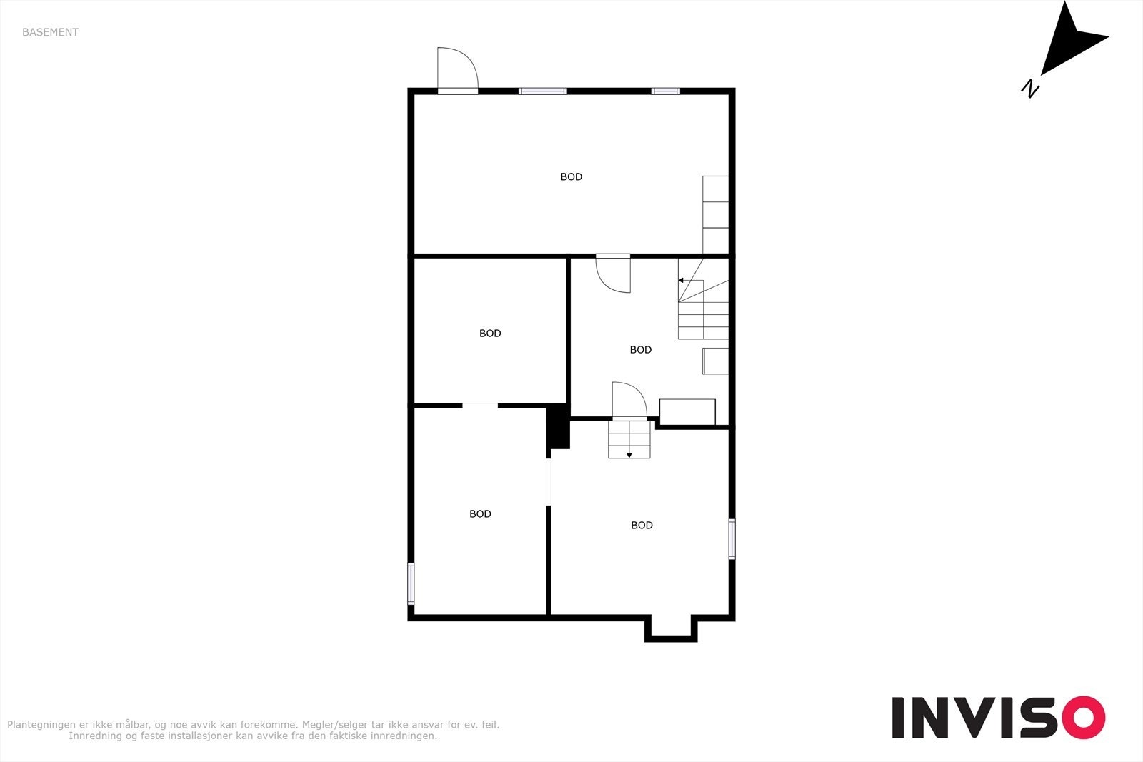 Plantegning - Kjelleretasje Galleribilde