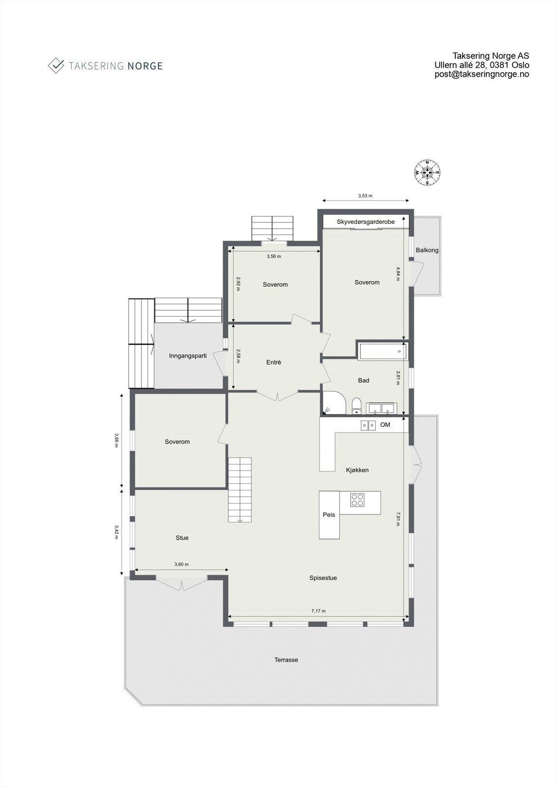 Plantegning 1. etasje Galleribilde