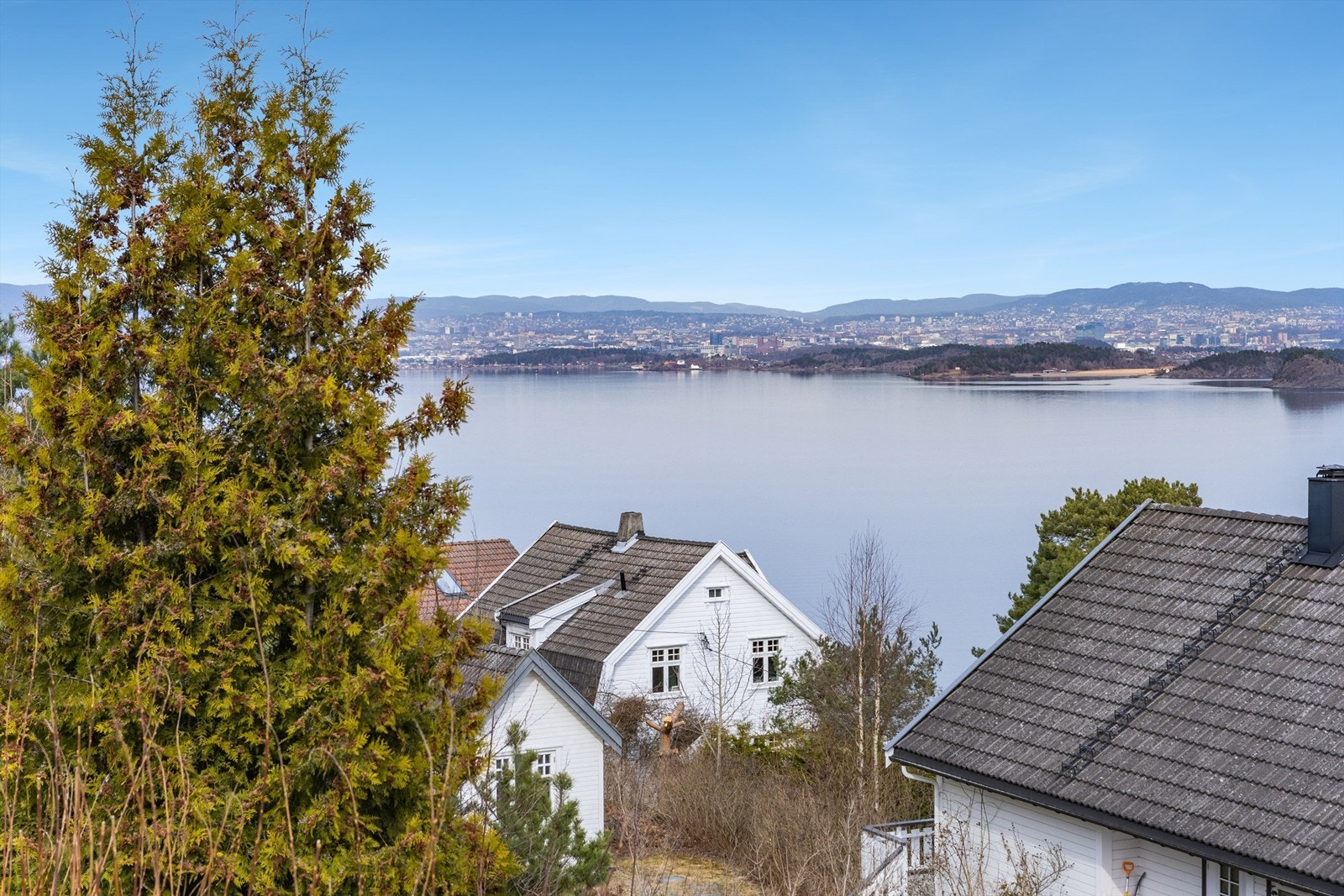 Panoramautsikt over fjorden og Oslo-by Galleribilde
