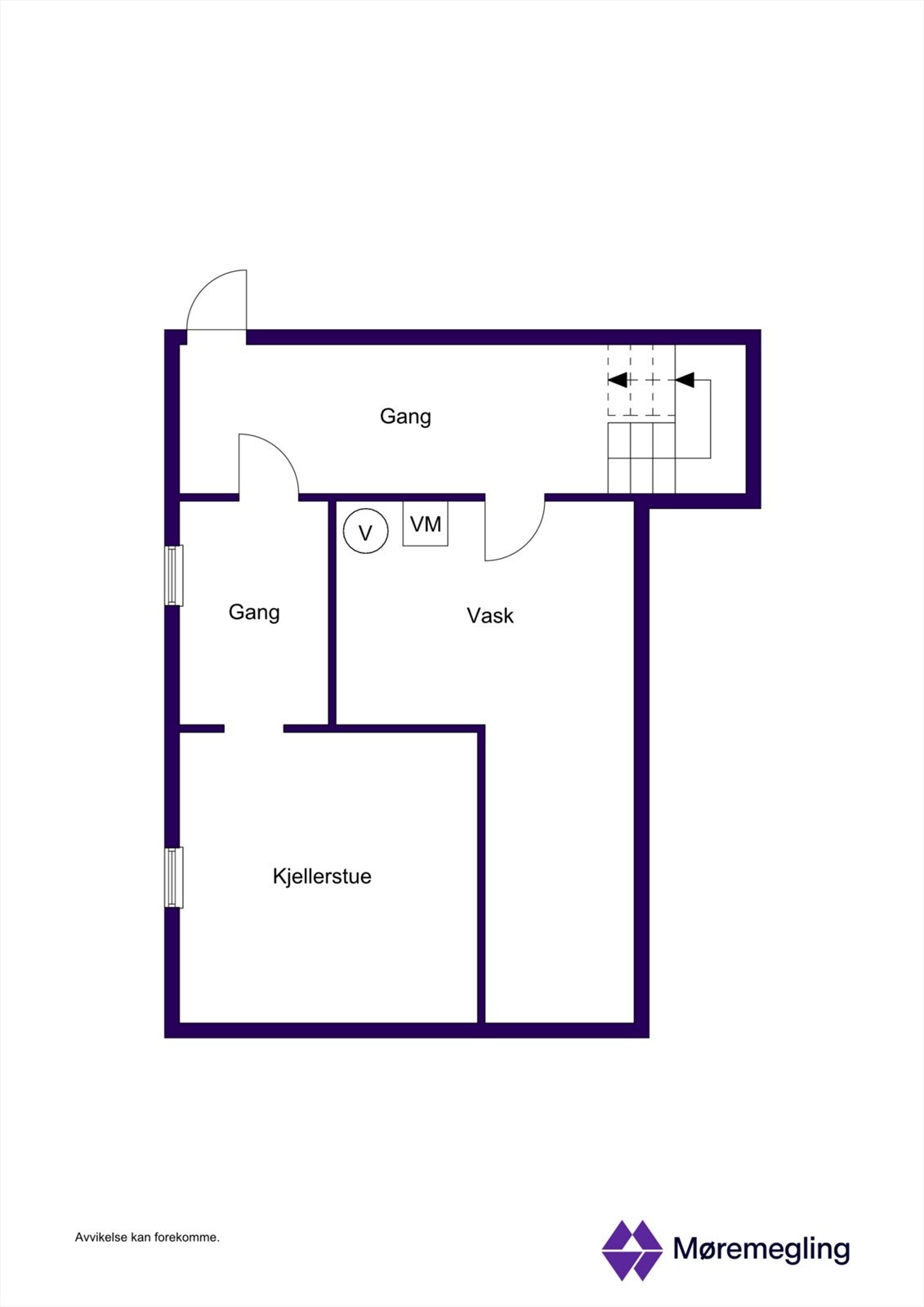 Plantegning kjeller - 2D Galleribilde