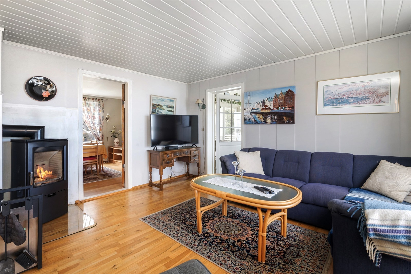 Trivelig peis som kommer godt med ved kaldere årstider Galleribilde