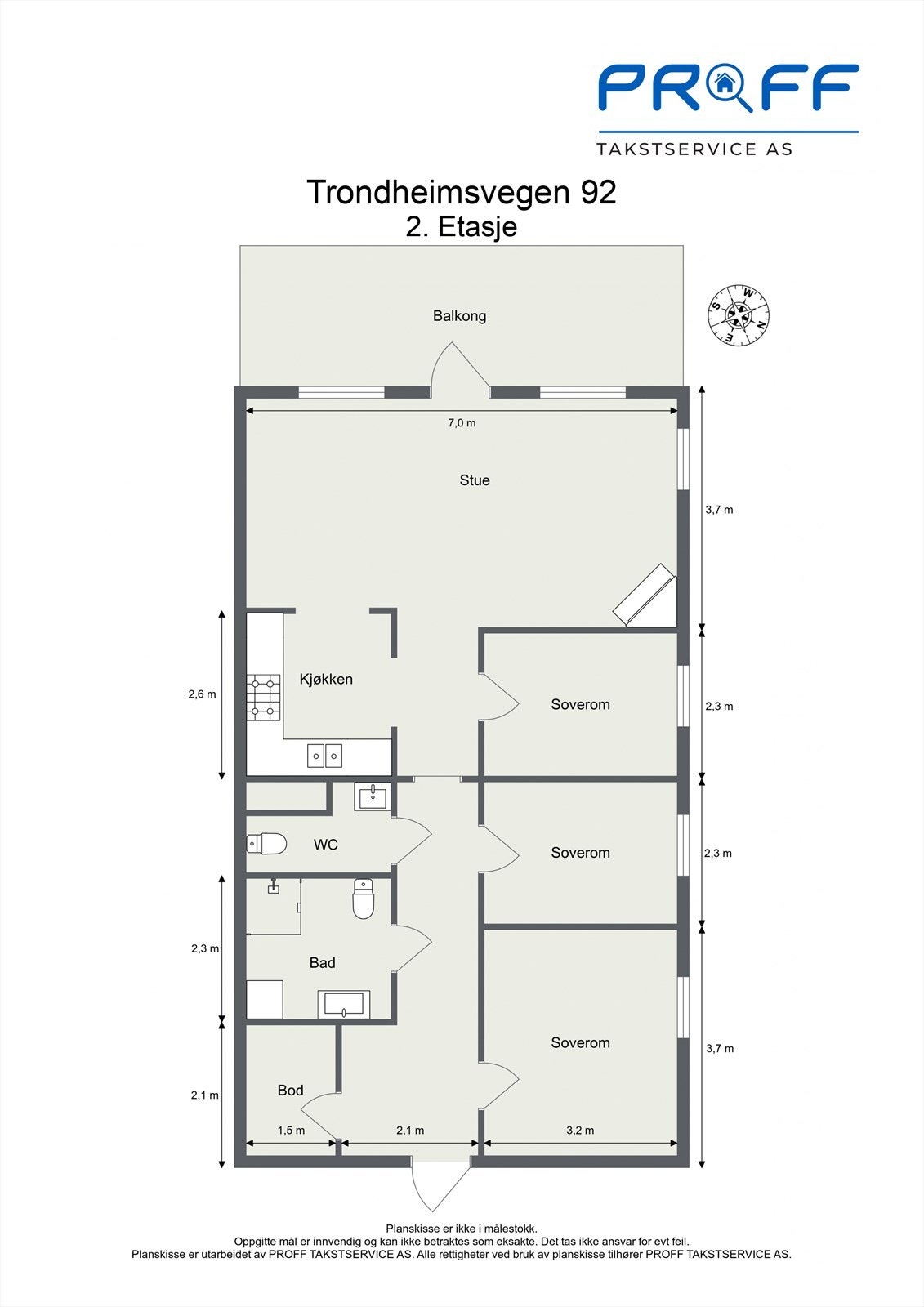 Plantegning 2. etasje Galleribilde