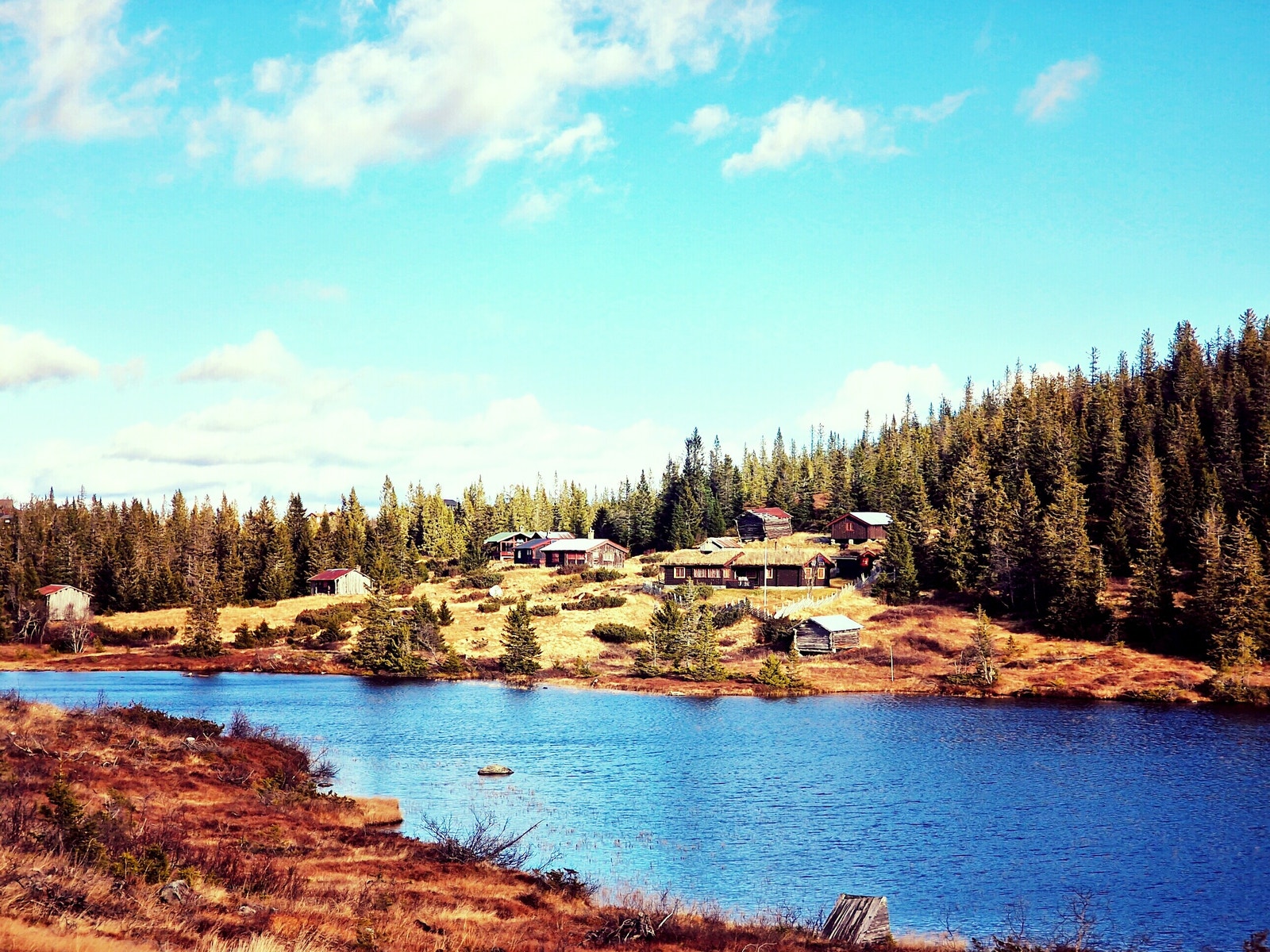 Den gamle setervollen ligger idyllisk til ved inngangen til feltet Galleribilde