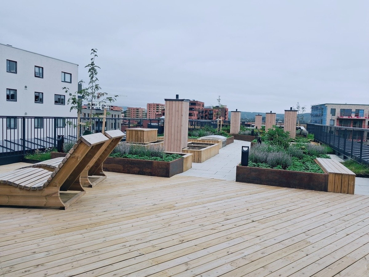 Flott takterrasse Galleribilde