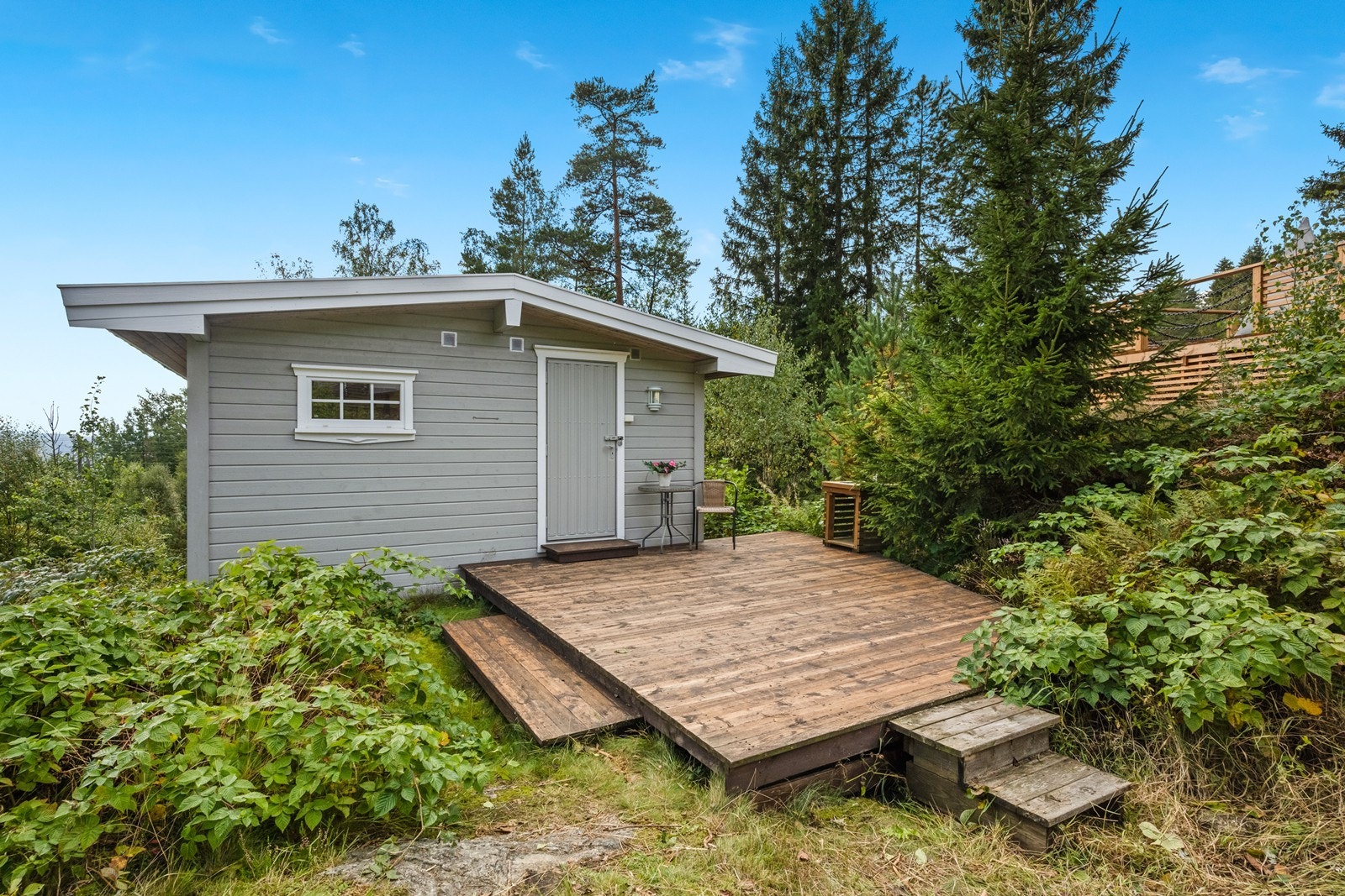 Utenfor annekset er det også laget egen platting Galleribilde