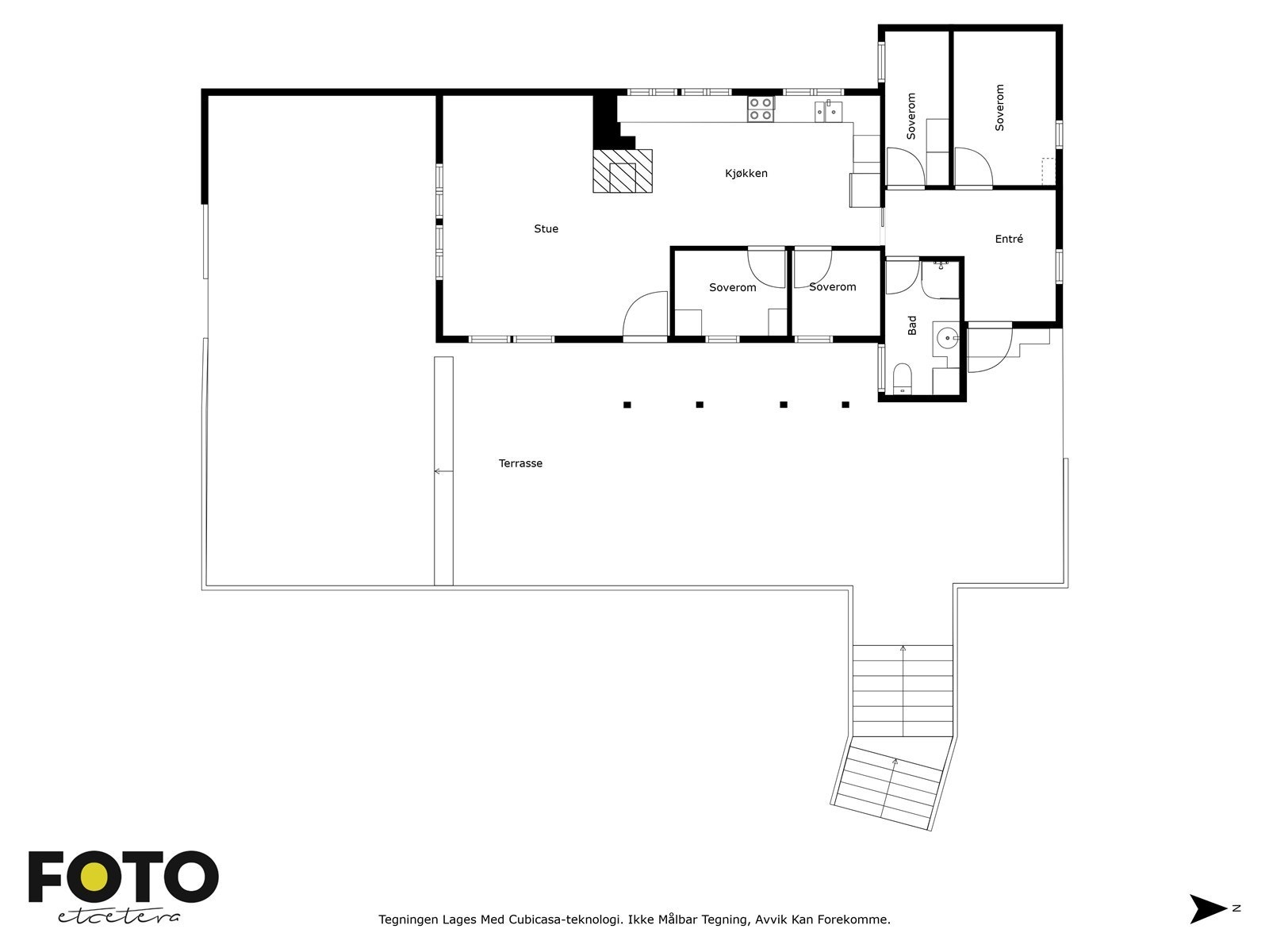 Plantegning hytte Galleribilde