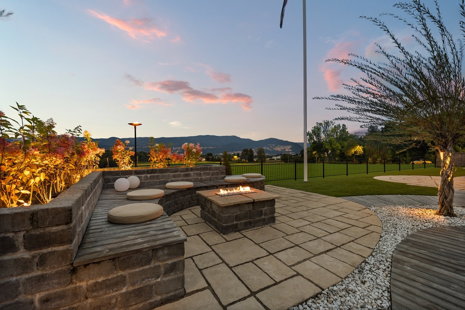 Område for ildsted Galleribilde