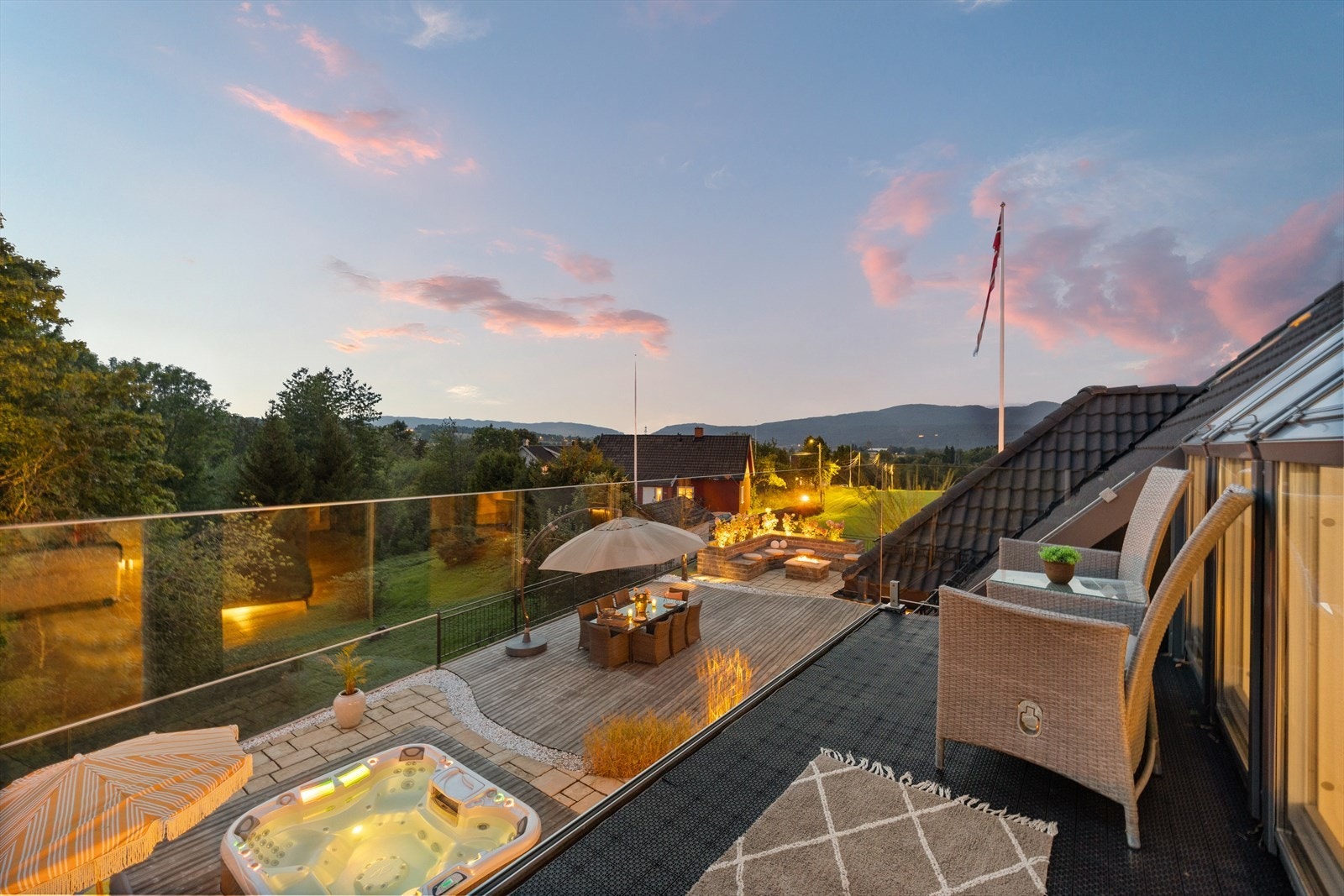 Her kan du nyte en usjenert og nydelig utsikt Galleribilde